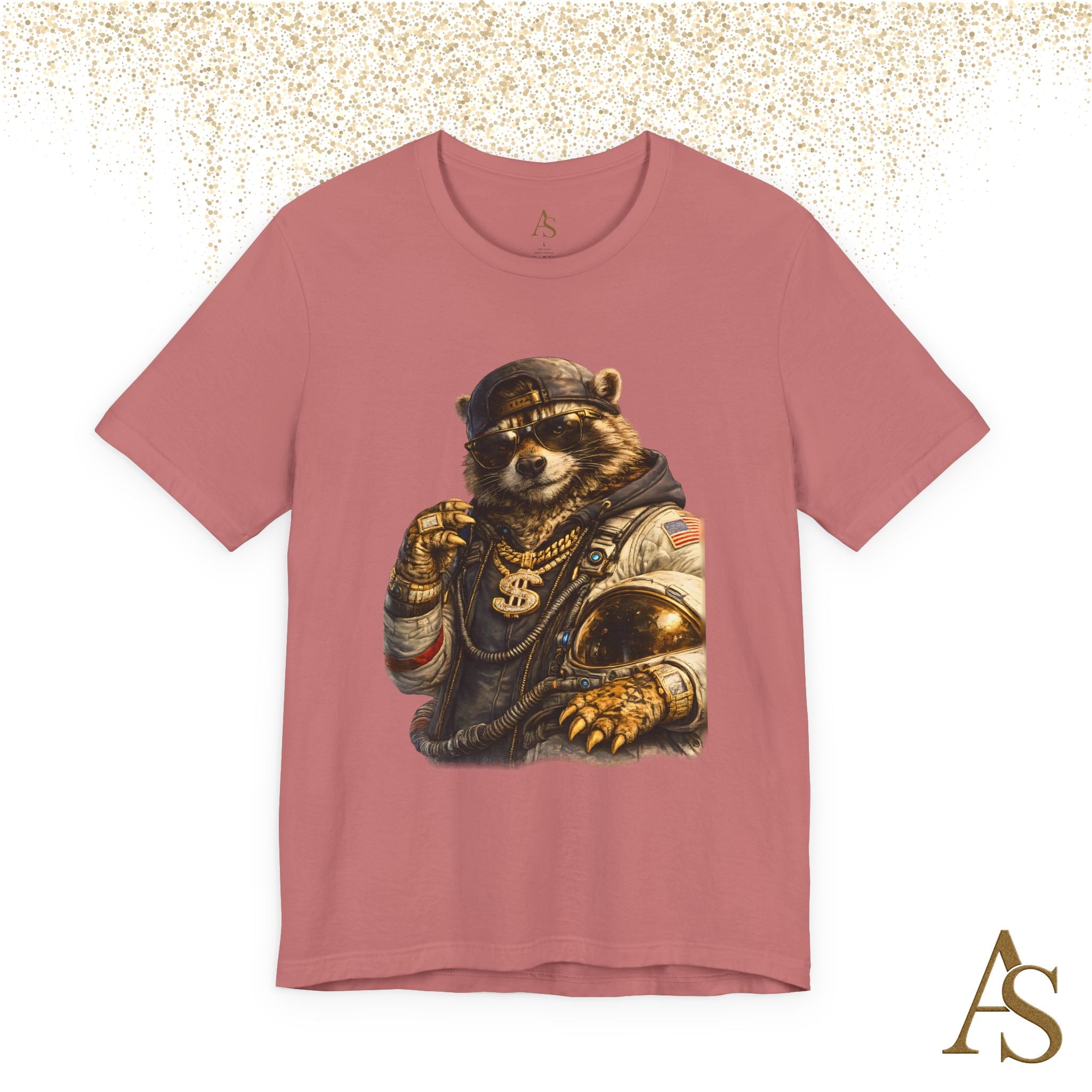 Raccoon Astronaut Graphic T-Shirt – Premium Streetwear Tee