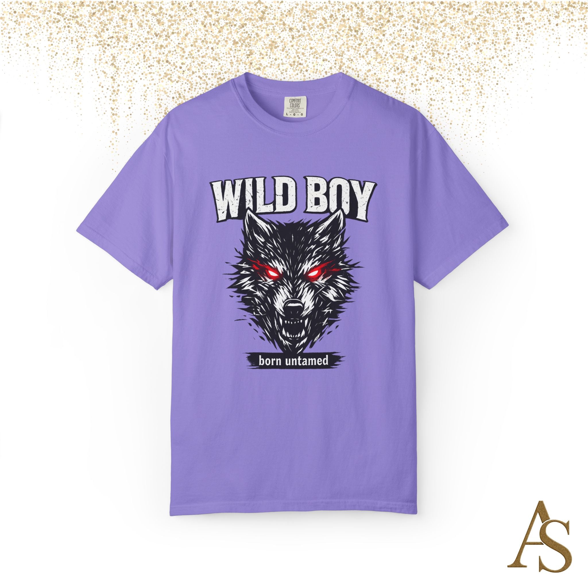 Wild Boy Wolf T-Shirt – Red Eyes Graphic Tee
