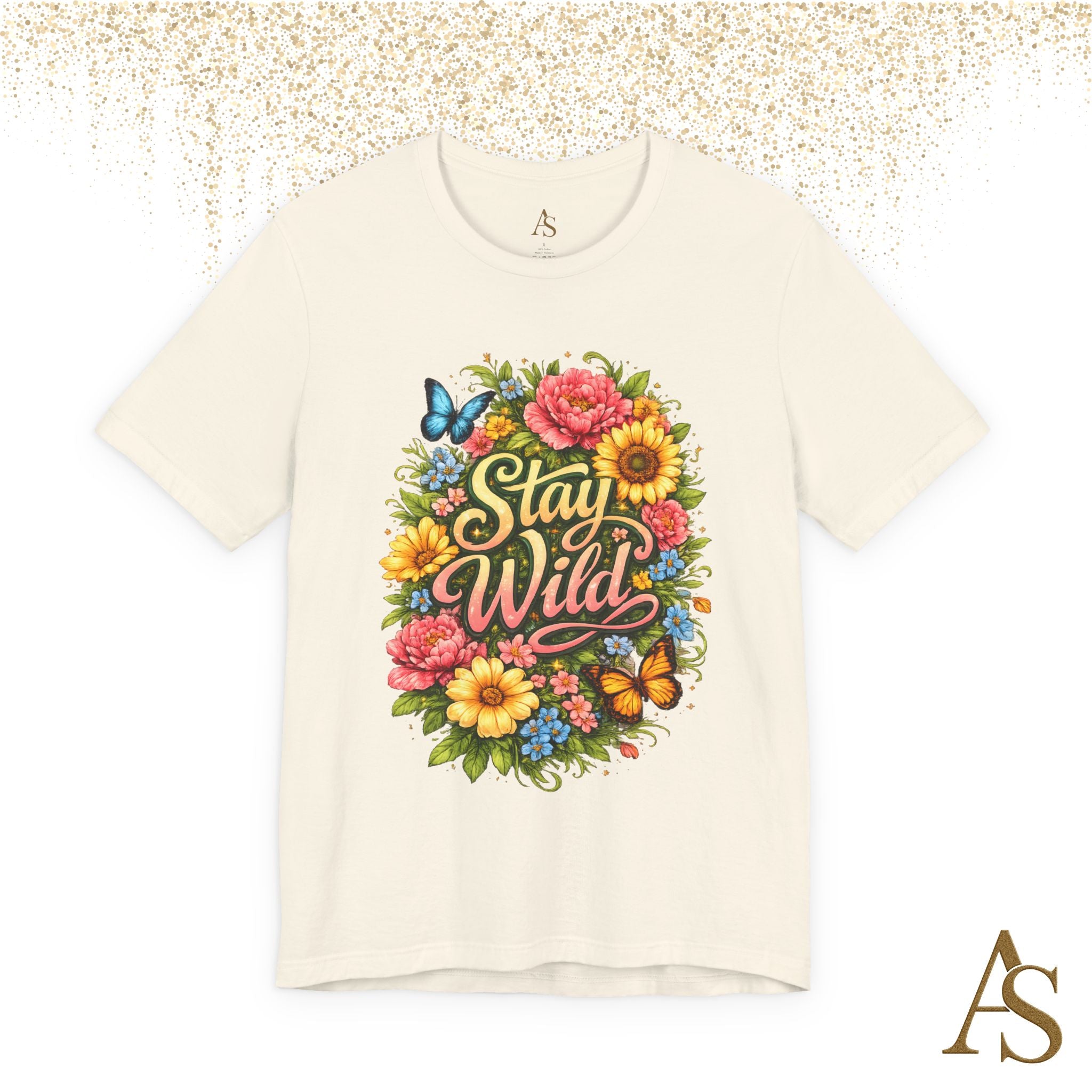 Stay Wild Floral T-Shirt – Boho Flower Graphic Tee