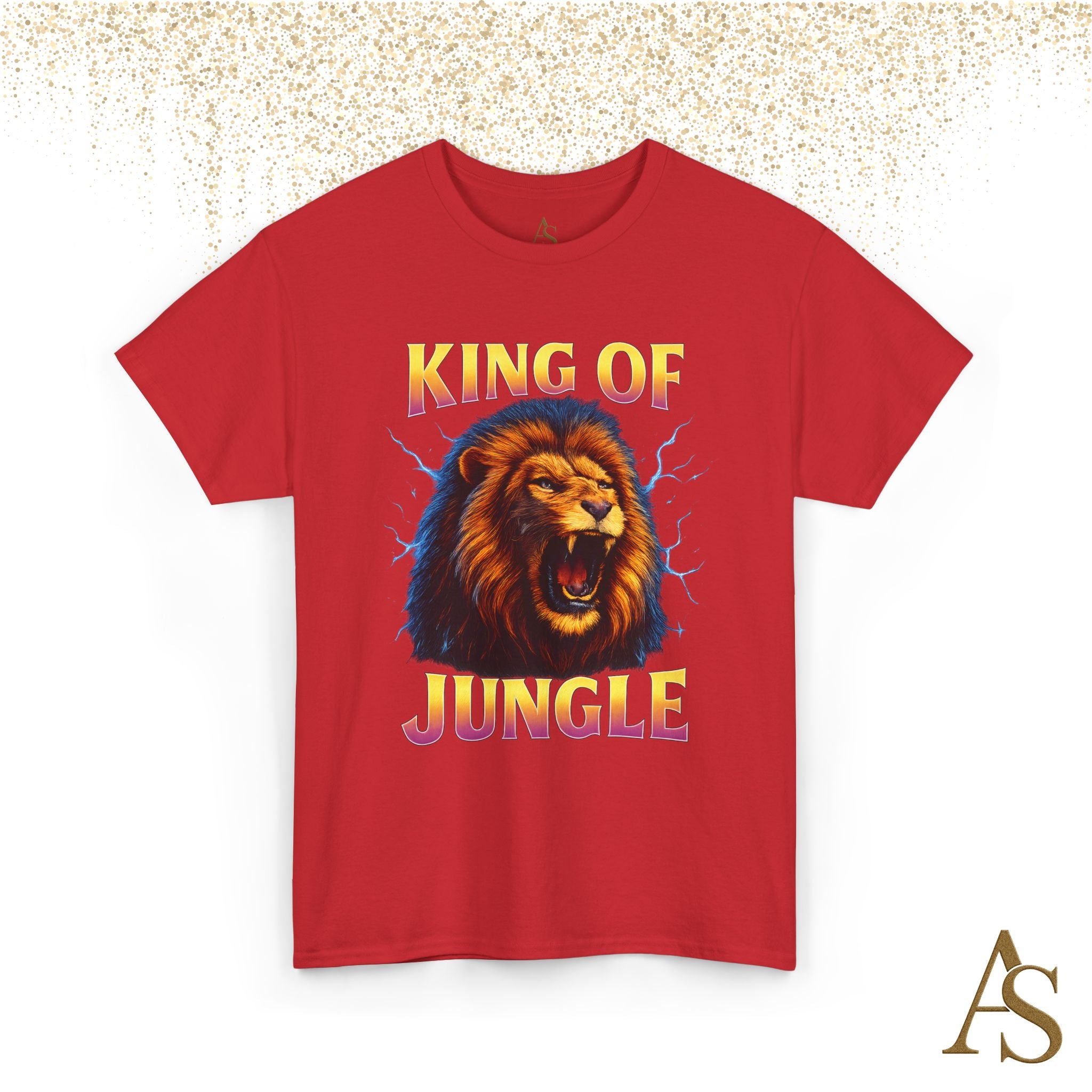 Retro 90s Lion T-Shirt King of Jungle Graphic Vintage Streetwear Tee