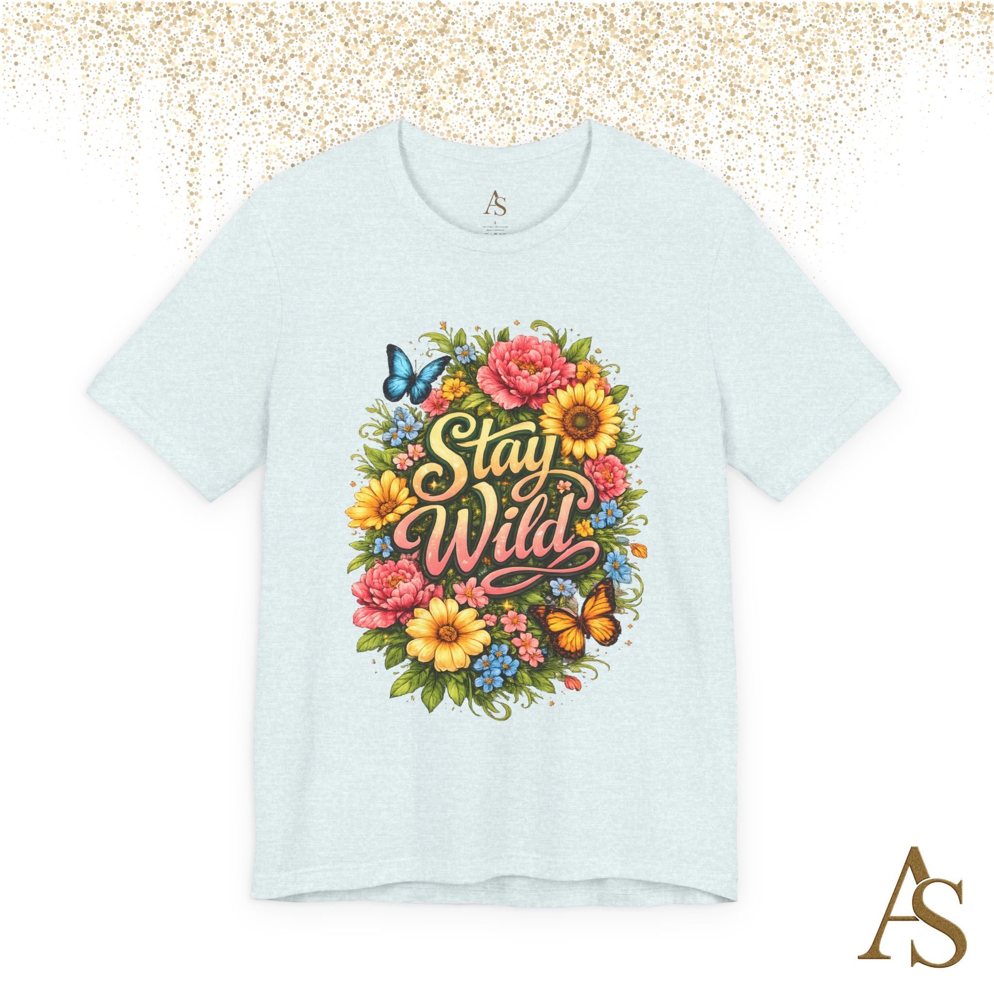 Stay Wild Floral T-Shirt – Boho Flower Graphic Tee