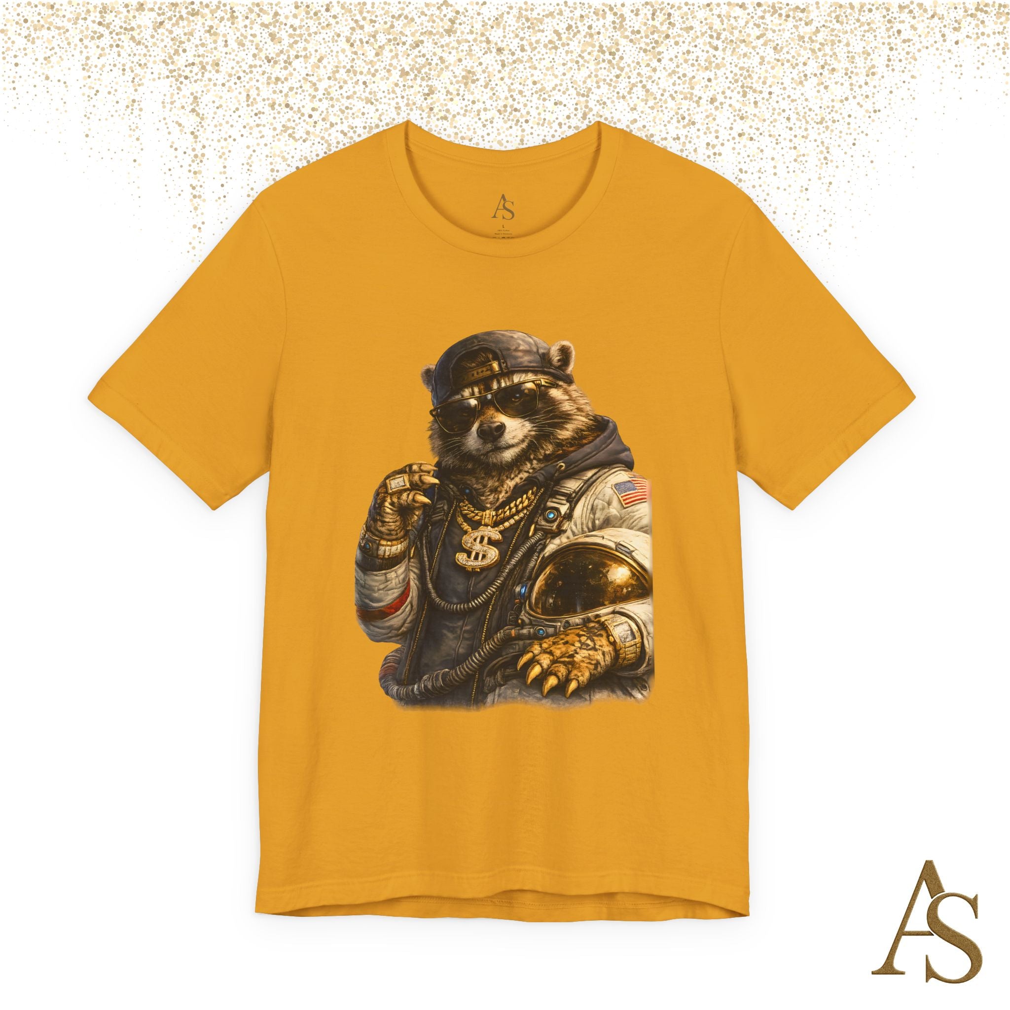 Raccoon Astronaut Graphic T-Shirt – Premium Streetwear Tee