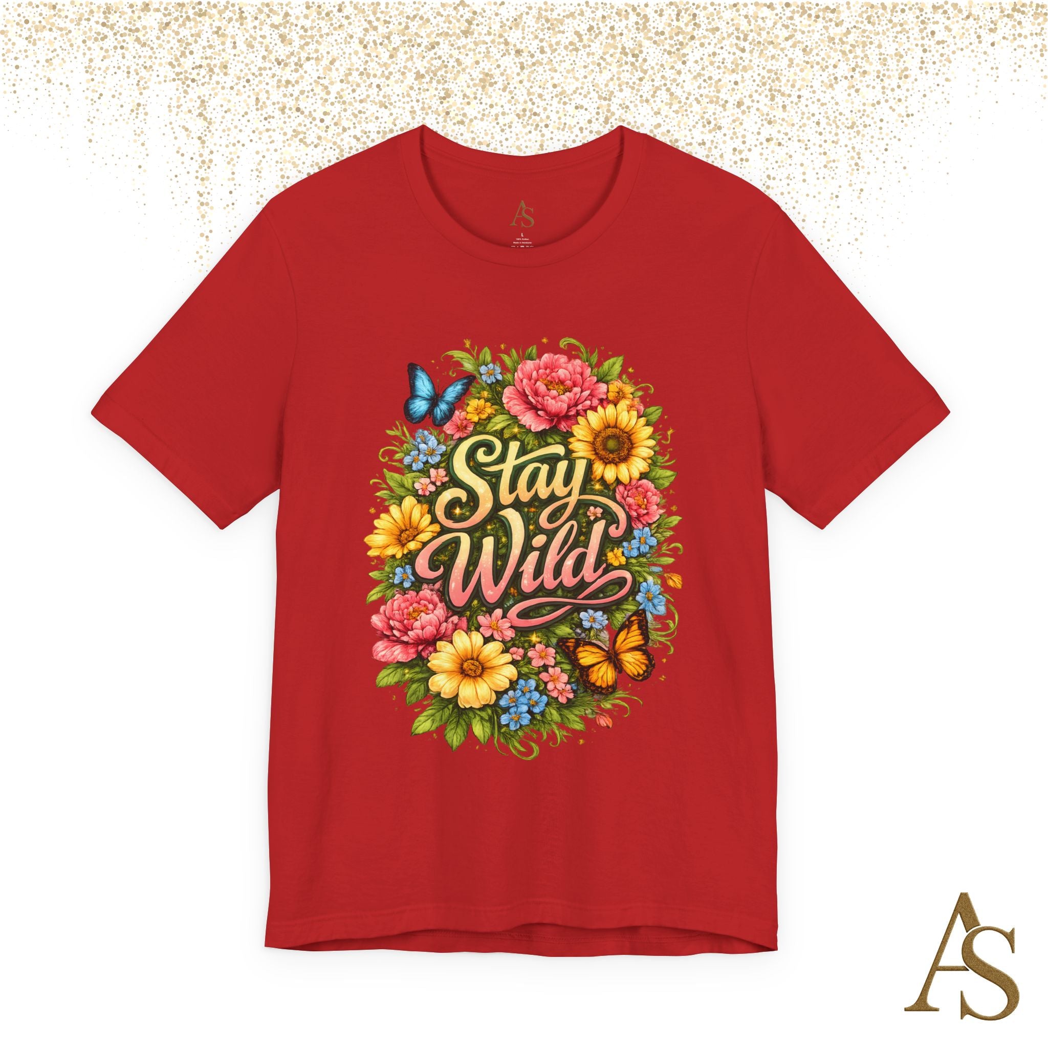 Stay Wild Floral T-Shirt – Boho Flower Graphic Tee