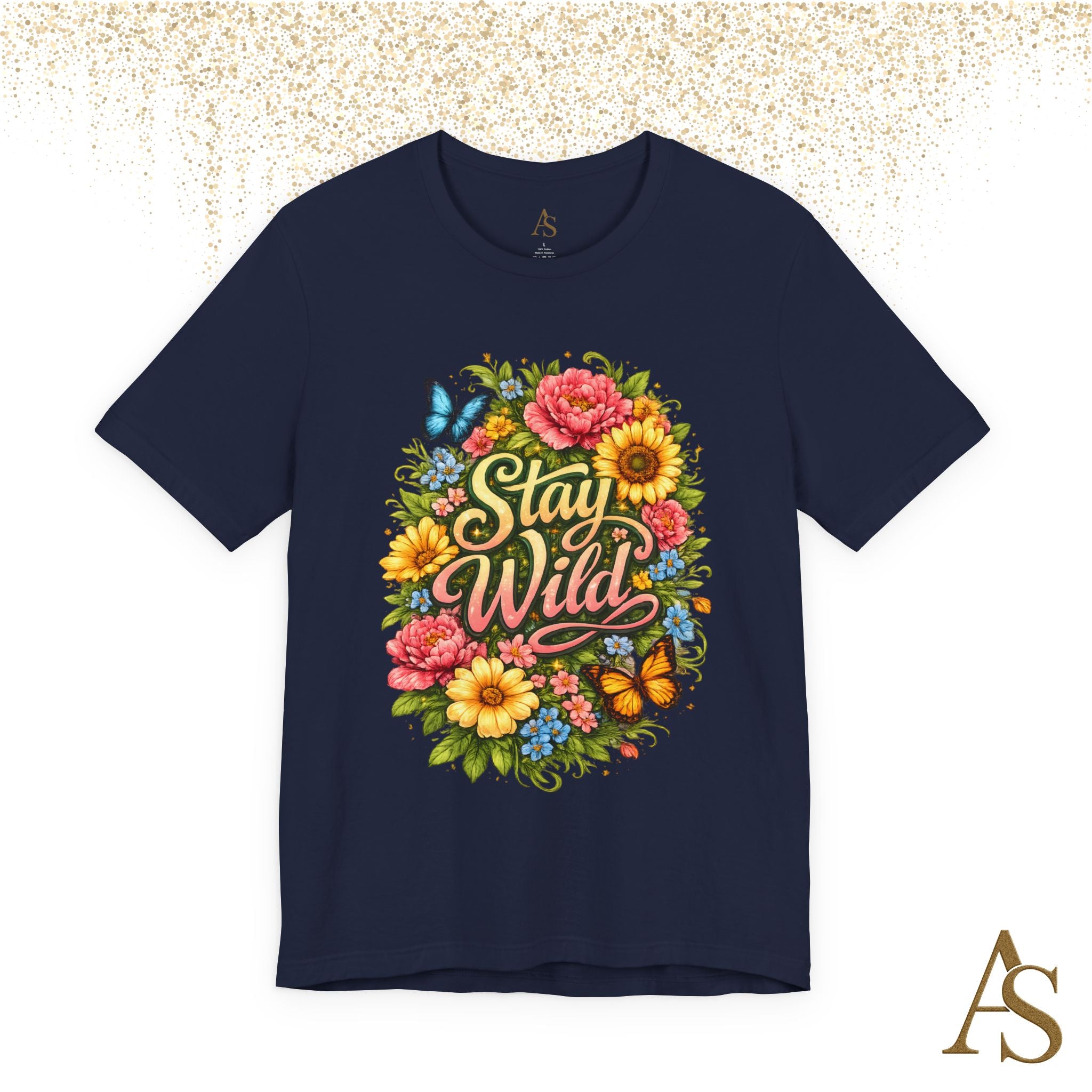 Stay Wild Floral T-Shirt – Boho Flower Graphic Tee