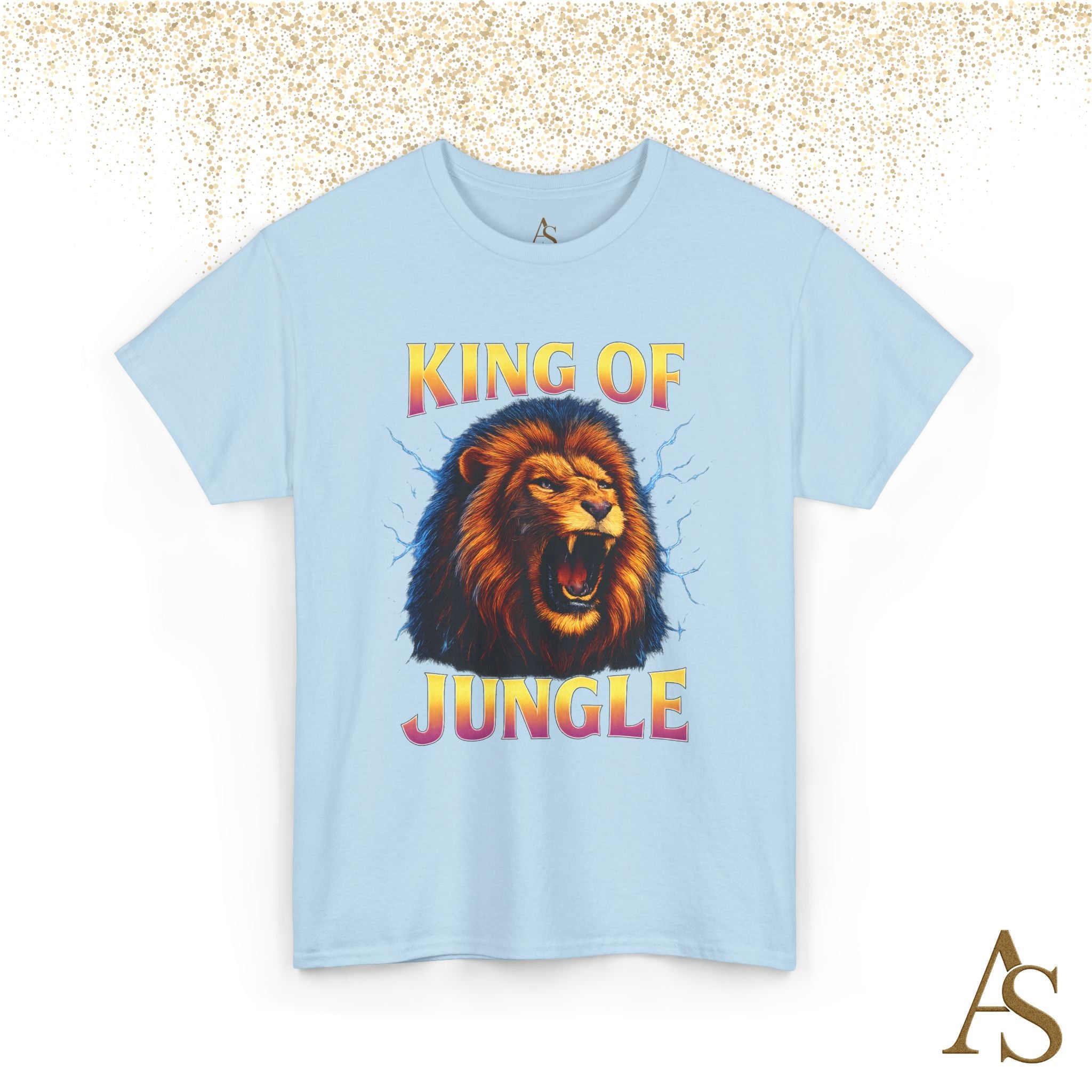 Retro 90s Lion T-Shirt King of Jungle Graphic Vintage Streetwear Tee