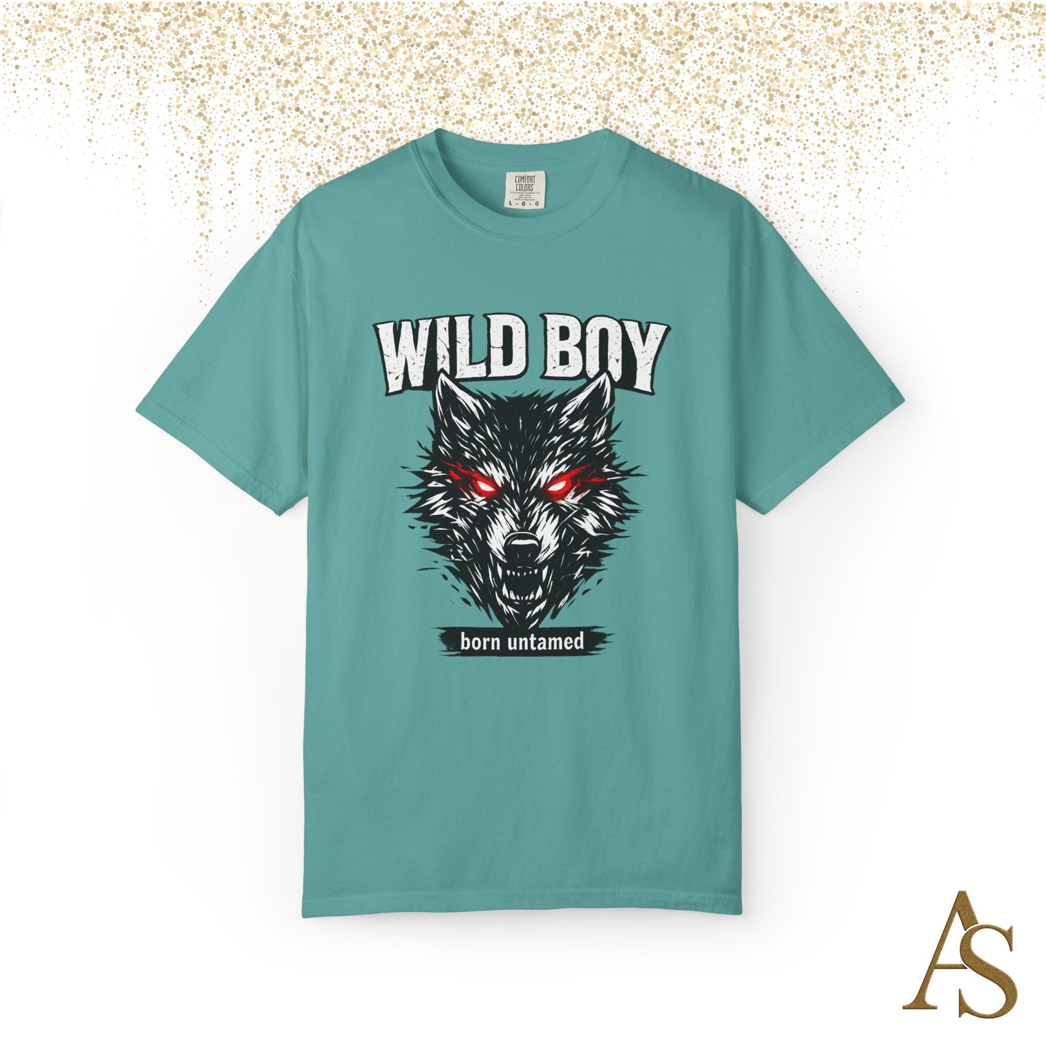 Wild Boy Wolf T-Shirt – Red Eyes Graphic Tee