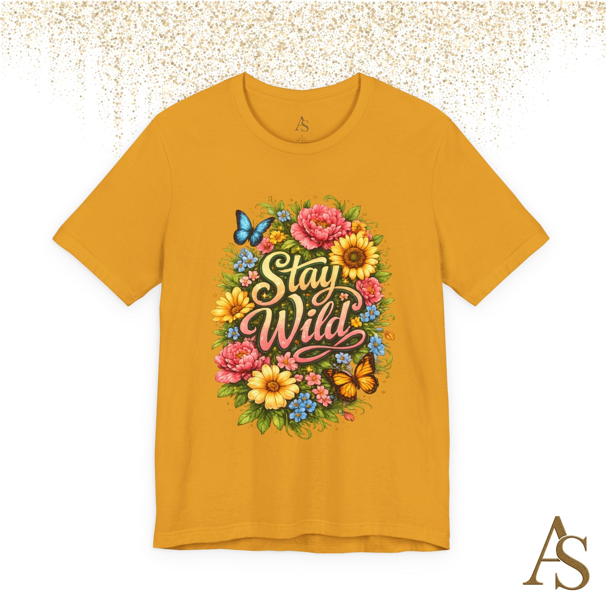 Stay Wild Floral T-Shirt – Boho Flower Graphic Tee