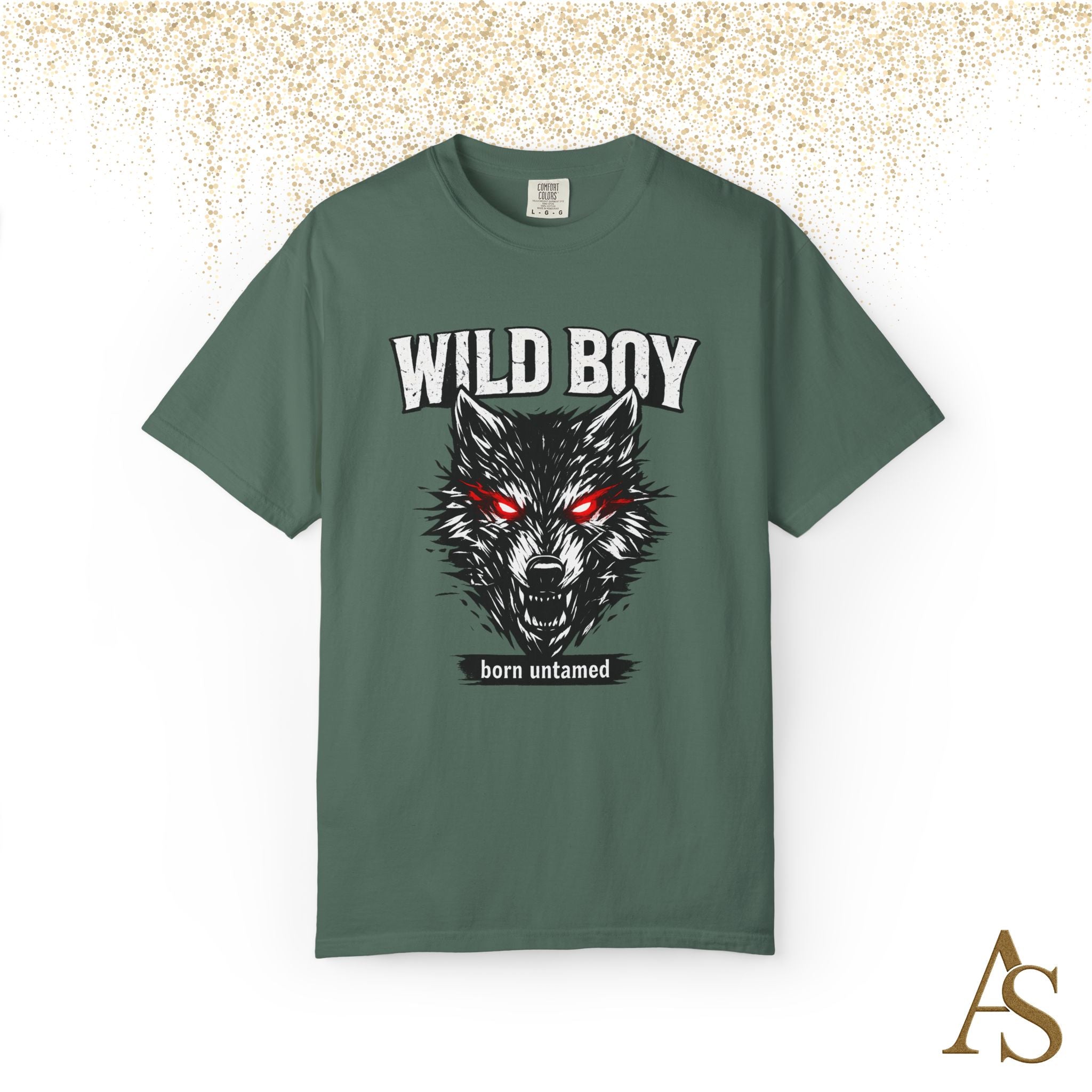Wild Boy Wolf T-Shirt – Red Eyes Graphic Tee