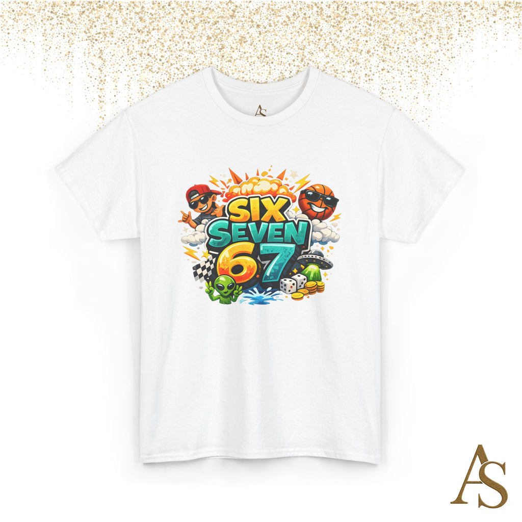 Six Seven 67 Graphic T Shirt Viral Meme Gaming Streetwear Funny Gen Z Shirt Unisex