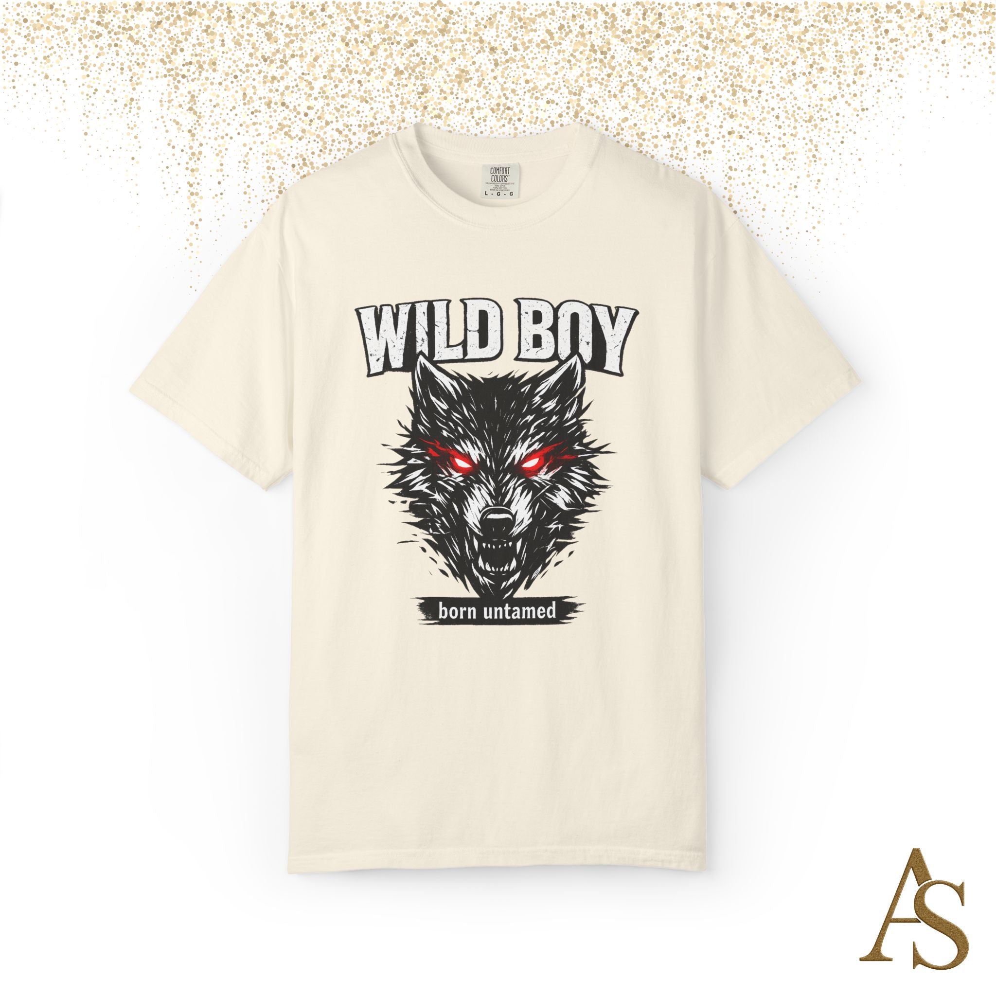 Wild Boy Wolf T-Shirt – Red Eyes Graphic Tee