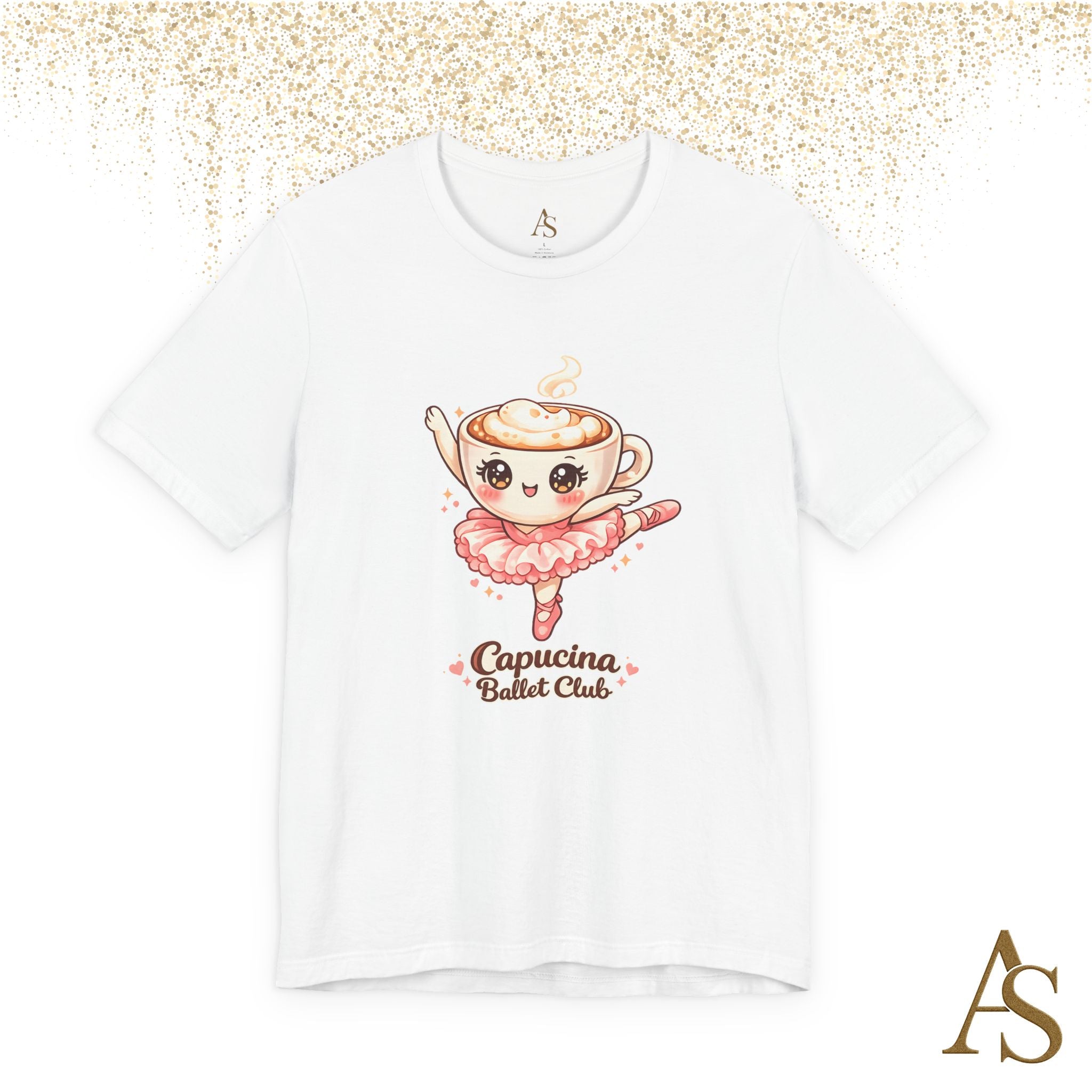 Capucina Ballet Club Kawaii Coffee Ballerina T Shirt Cute Cappuccino Dancer Tee