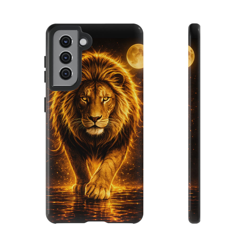 Golden Lion Phone Case Luxury Wild Cat Design