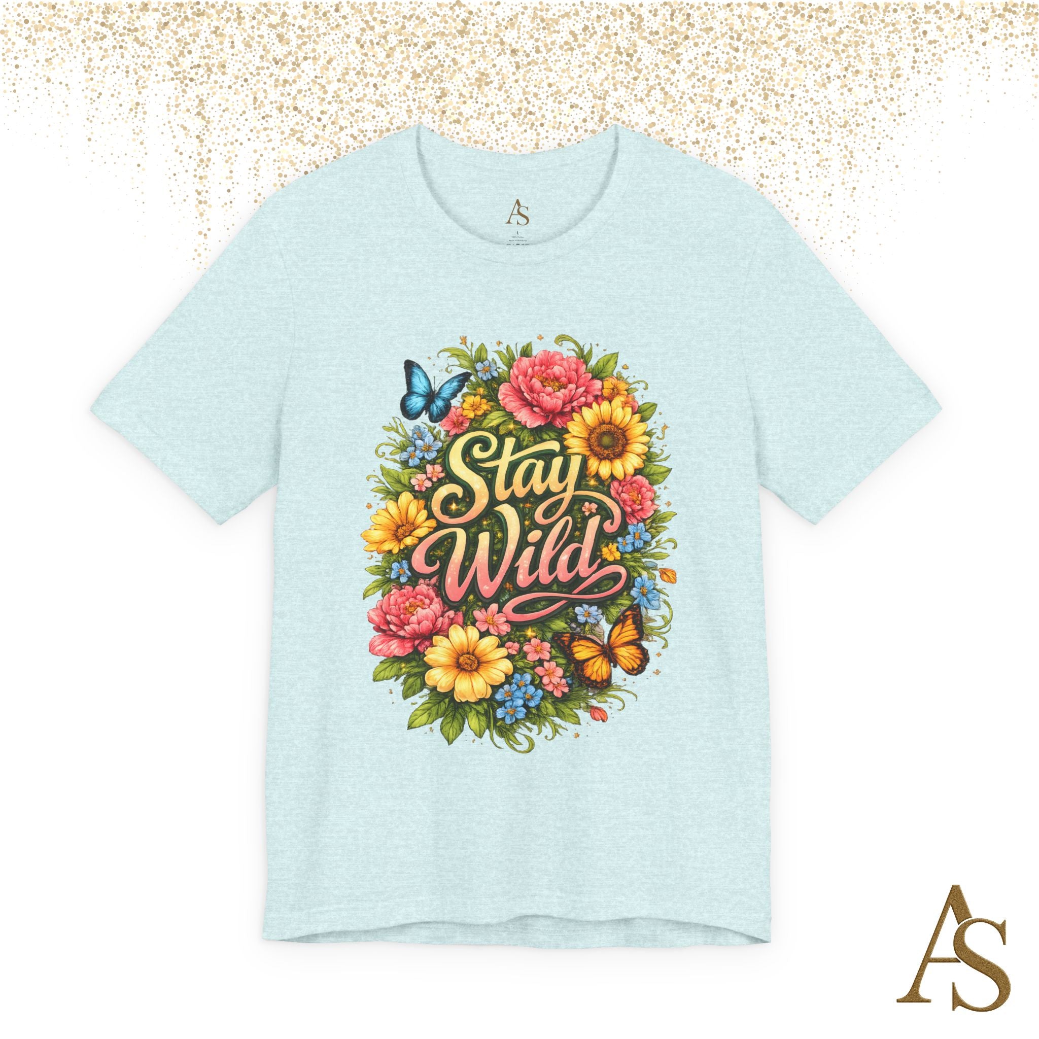 Stay Wild Floral T-Shirt – Boho Flower Graphic Tee