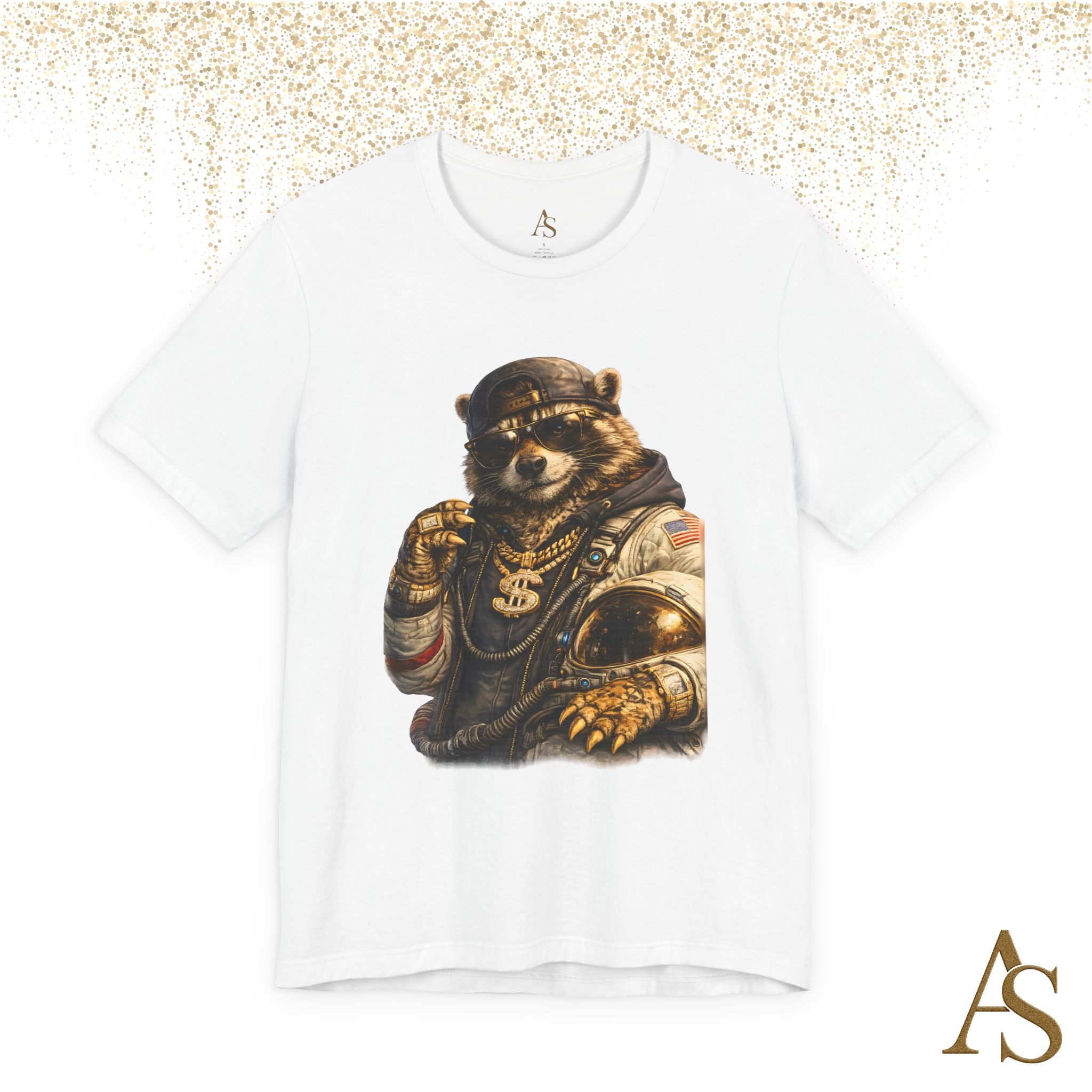 Raccoon Astronaut Graphic T-Shirt – Premium Streetwear Tee