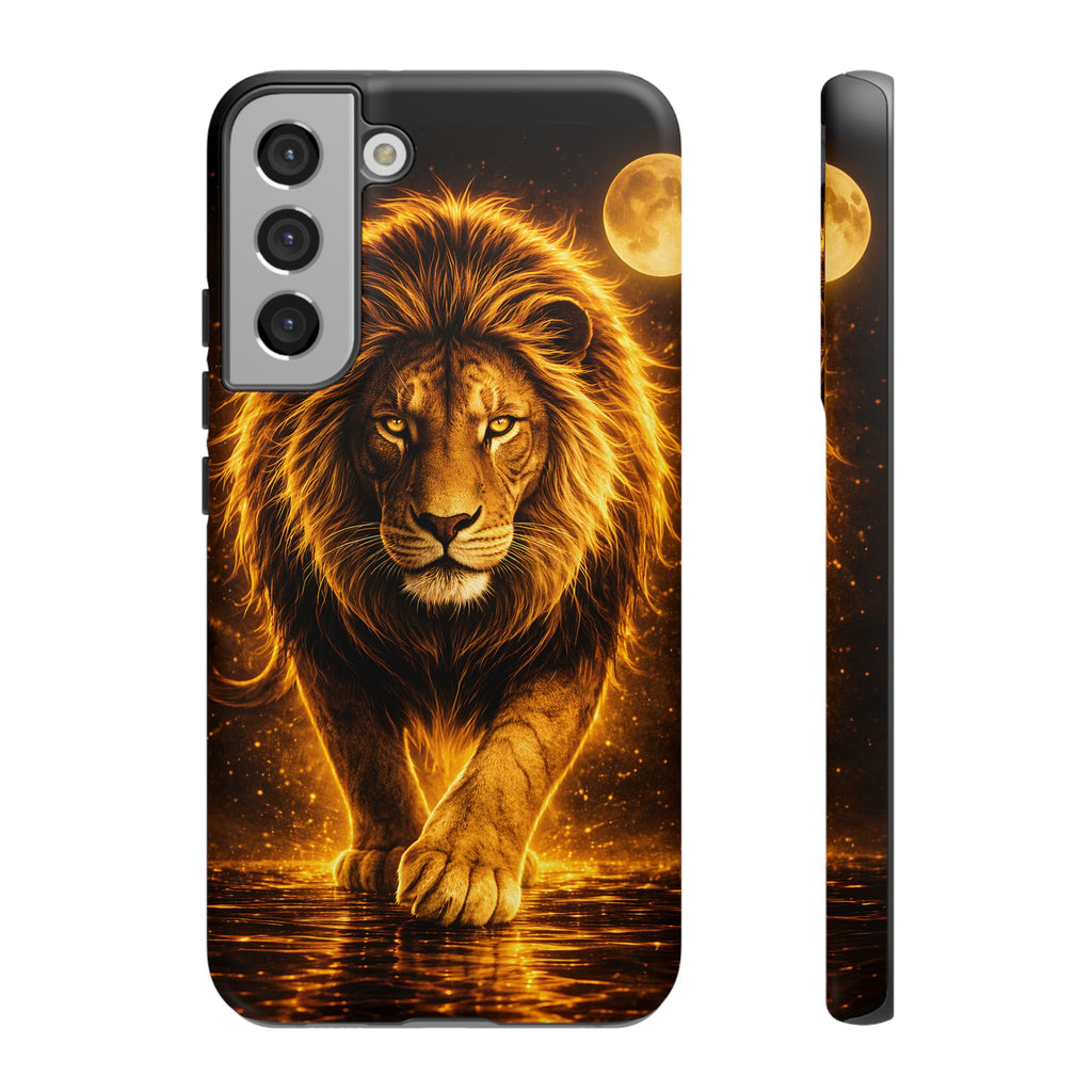 Golden Lion Phone Case Luxury Wild Cat Design