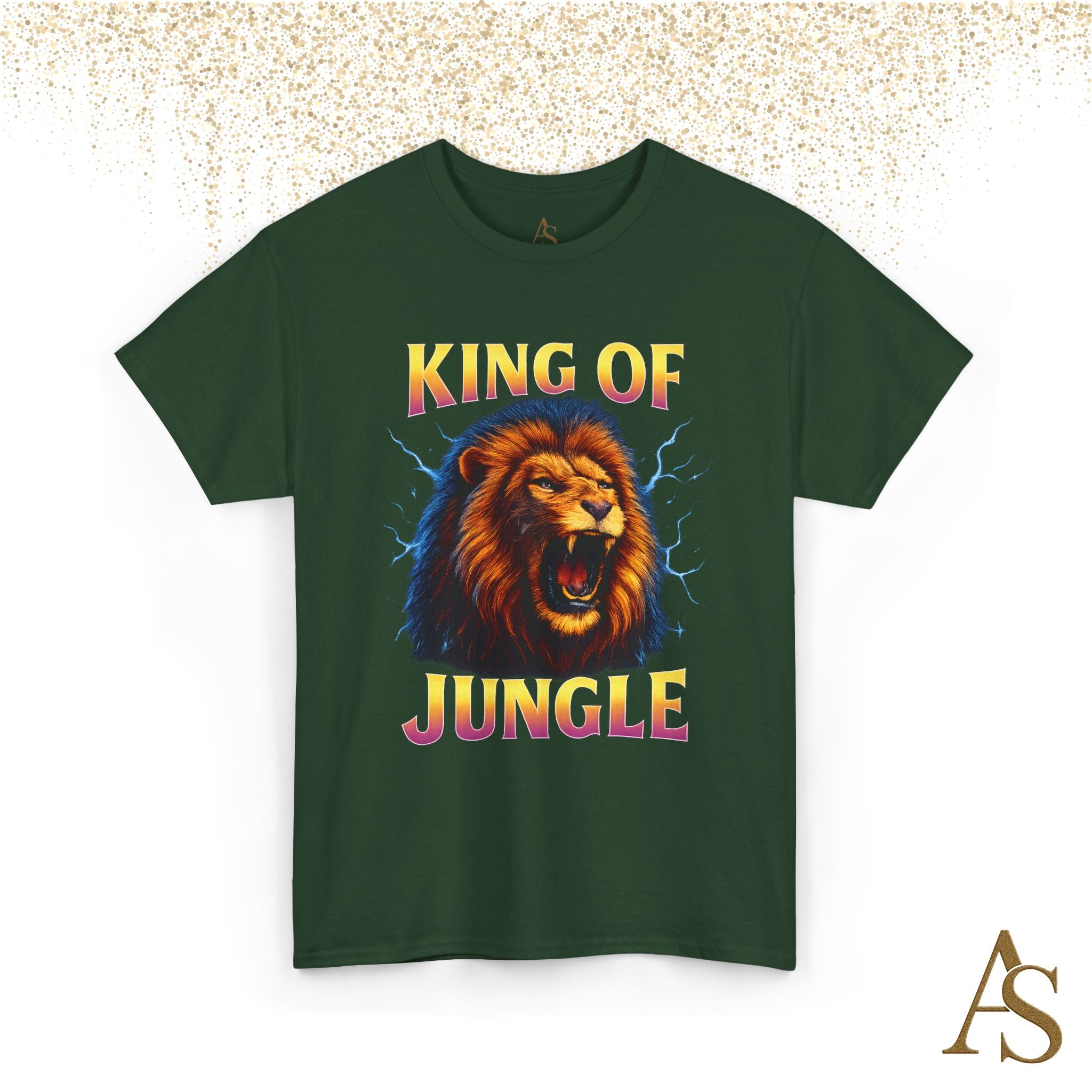 Retro 90s Lion T-Shirt King of Jungle Graphic Vintage Streetwear Tee
