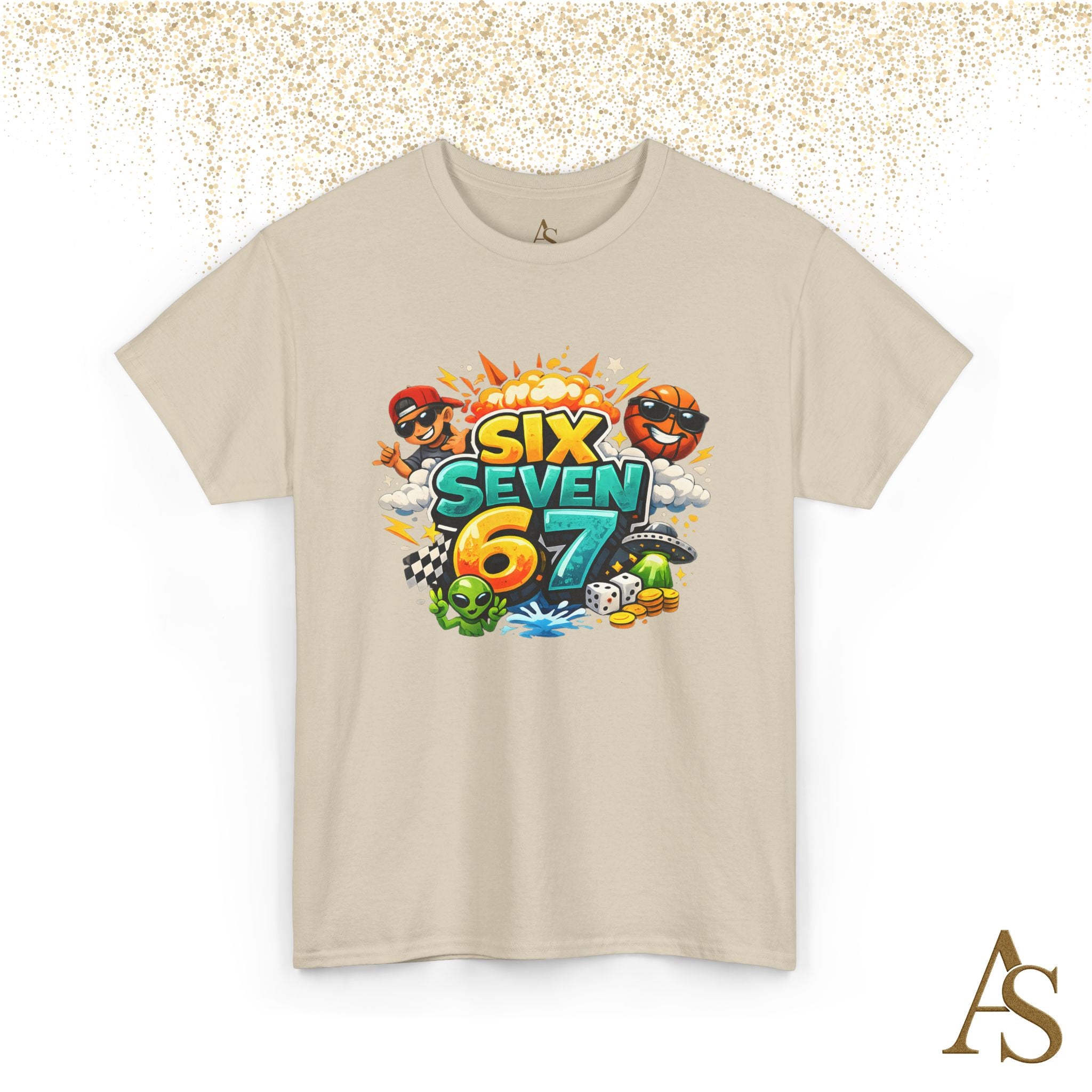 Six Seven 67 Graphic T Shirt Viral Meme Gaming Streetwear Funny Gen Z Shirt Unisex