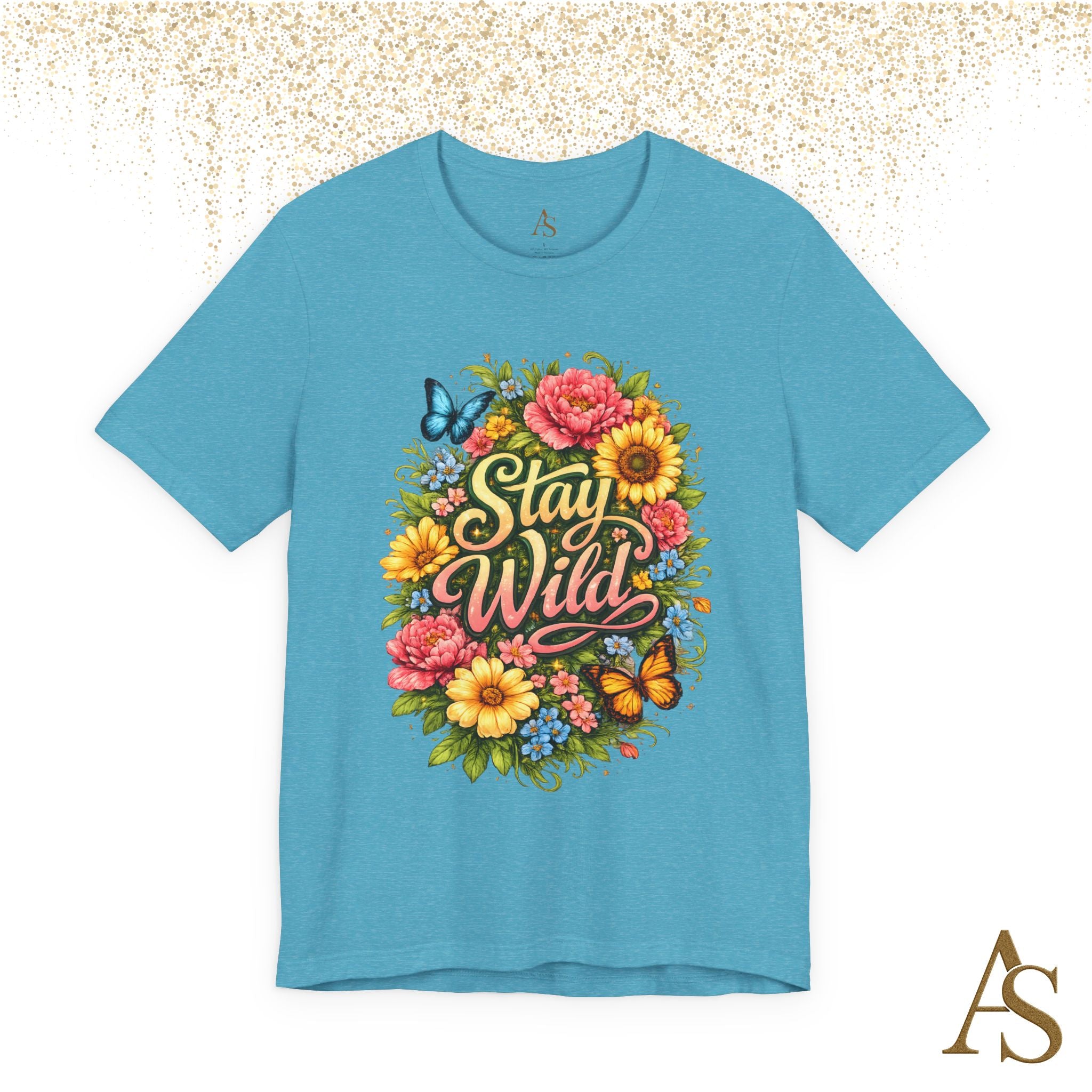 Stay Wild Floral T-Shirt – Boho Flower Graphic Tee