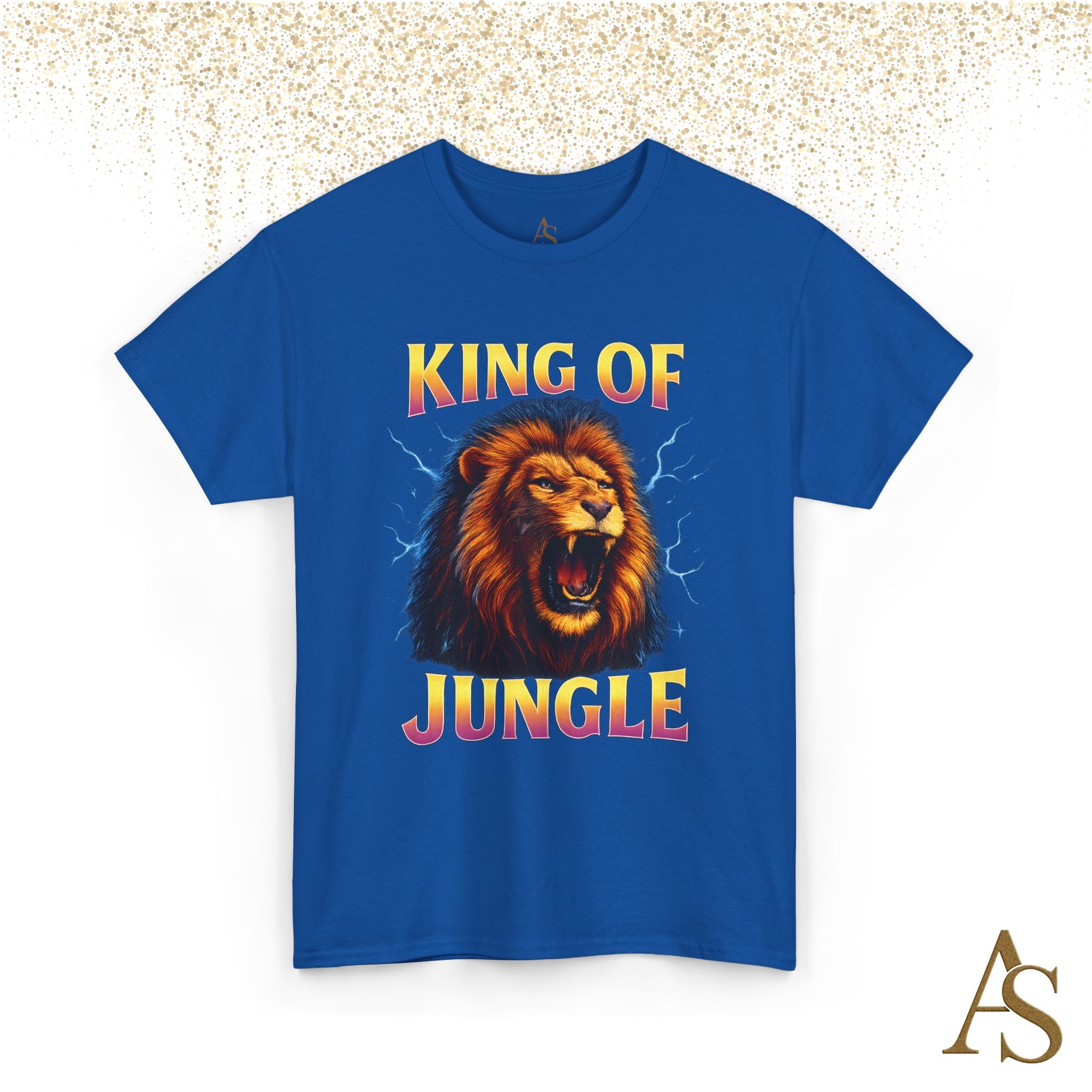 Retro 90s Lion T-Shirt King of Jungle Graphic Vintage Streetwear Tee
