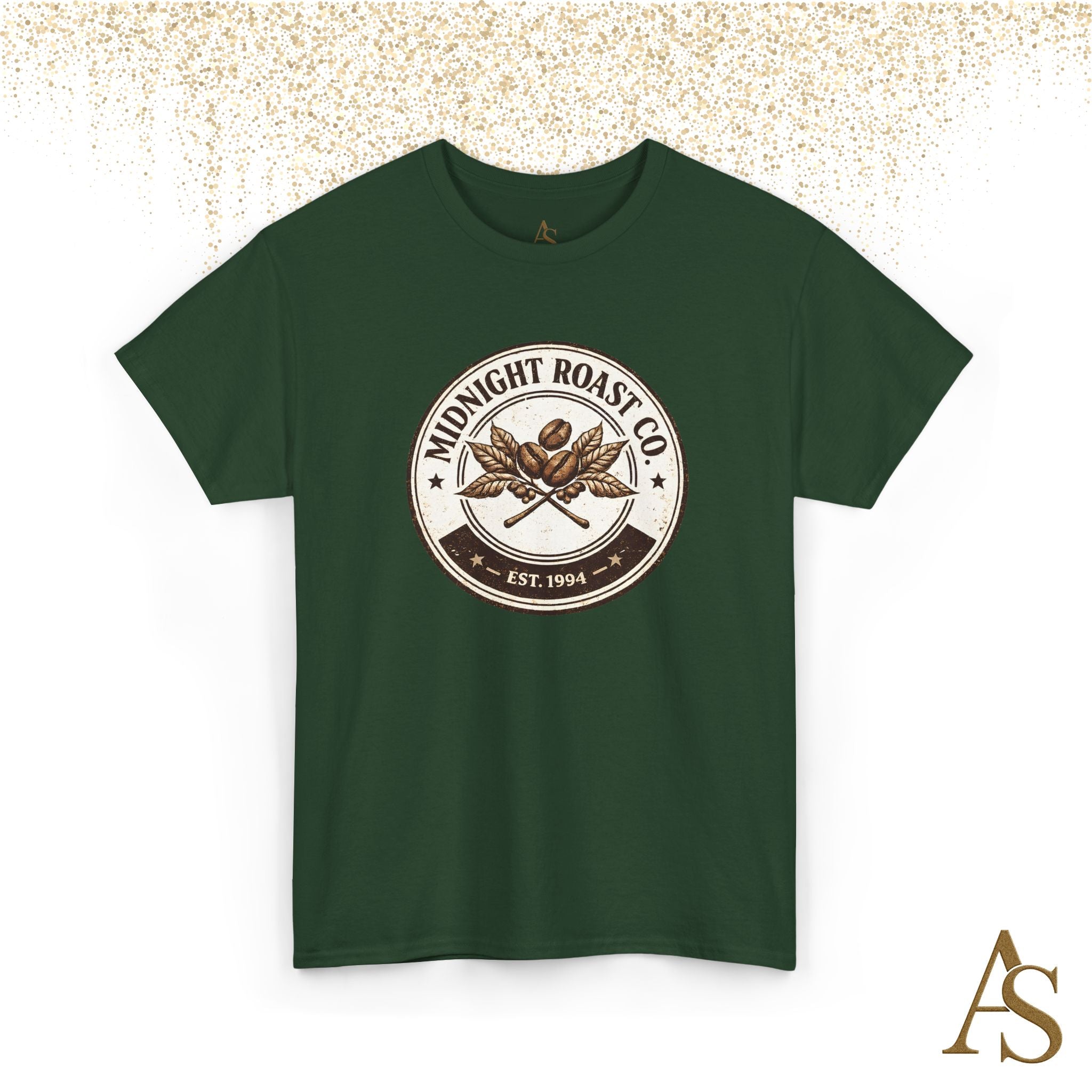 Midnight Roast Coffee T Shirt Vintage Coffee Lover Graphic Tee Retro Cafe Style