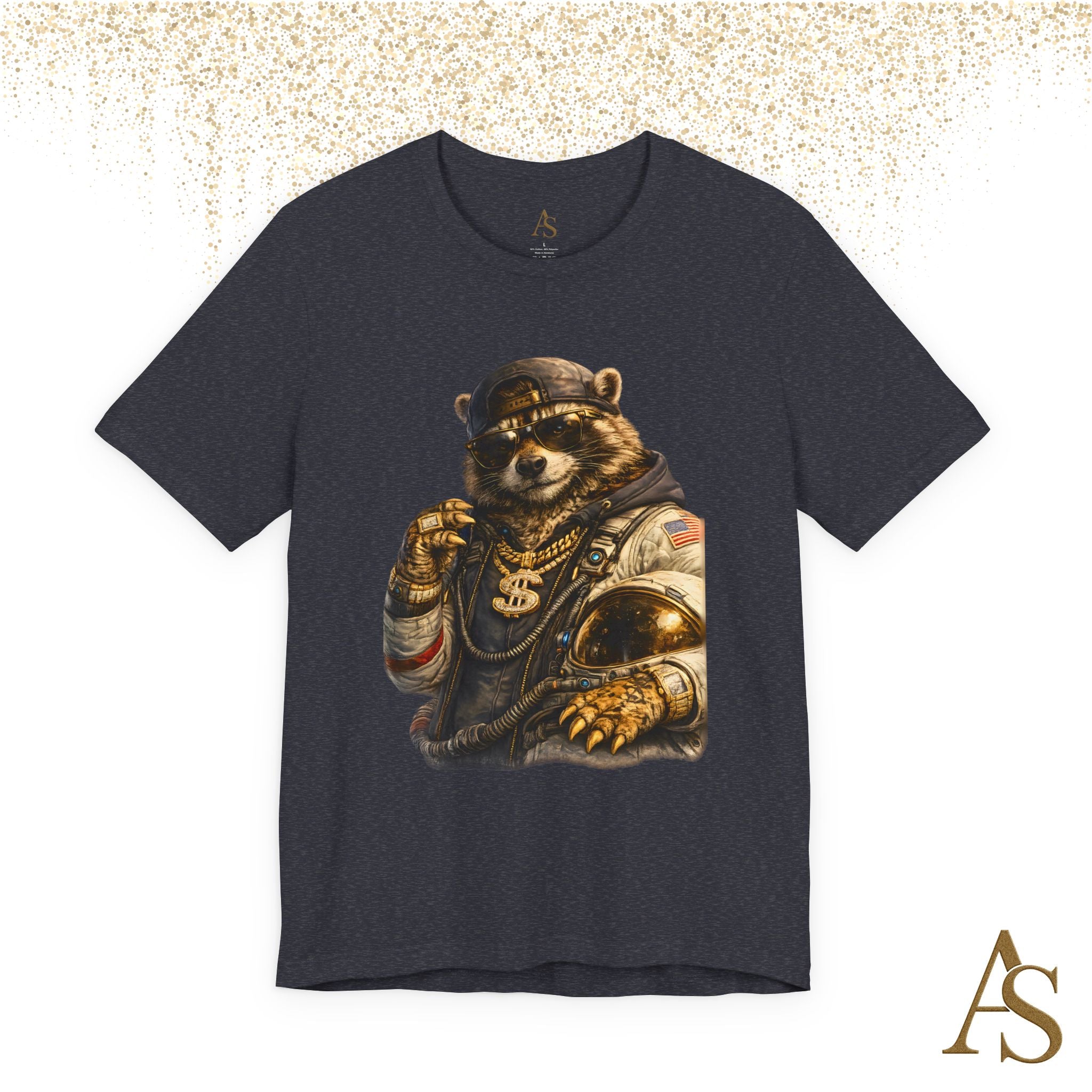Raccoon Astronaut Graphic T-Shirt – Premium Streetwear Tee