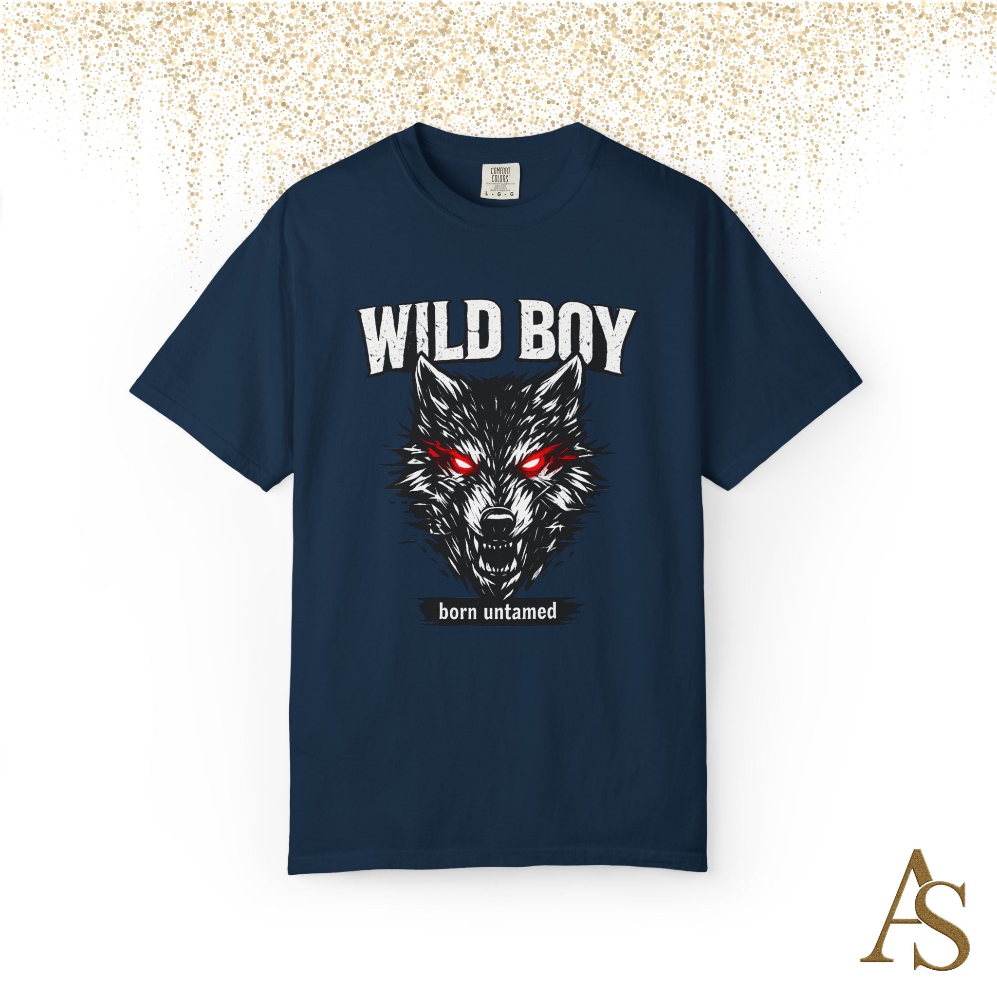 Wild Boy Wolf T-Shirt – Red Eyes Graphic Tee