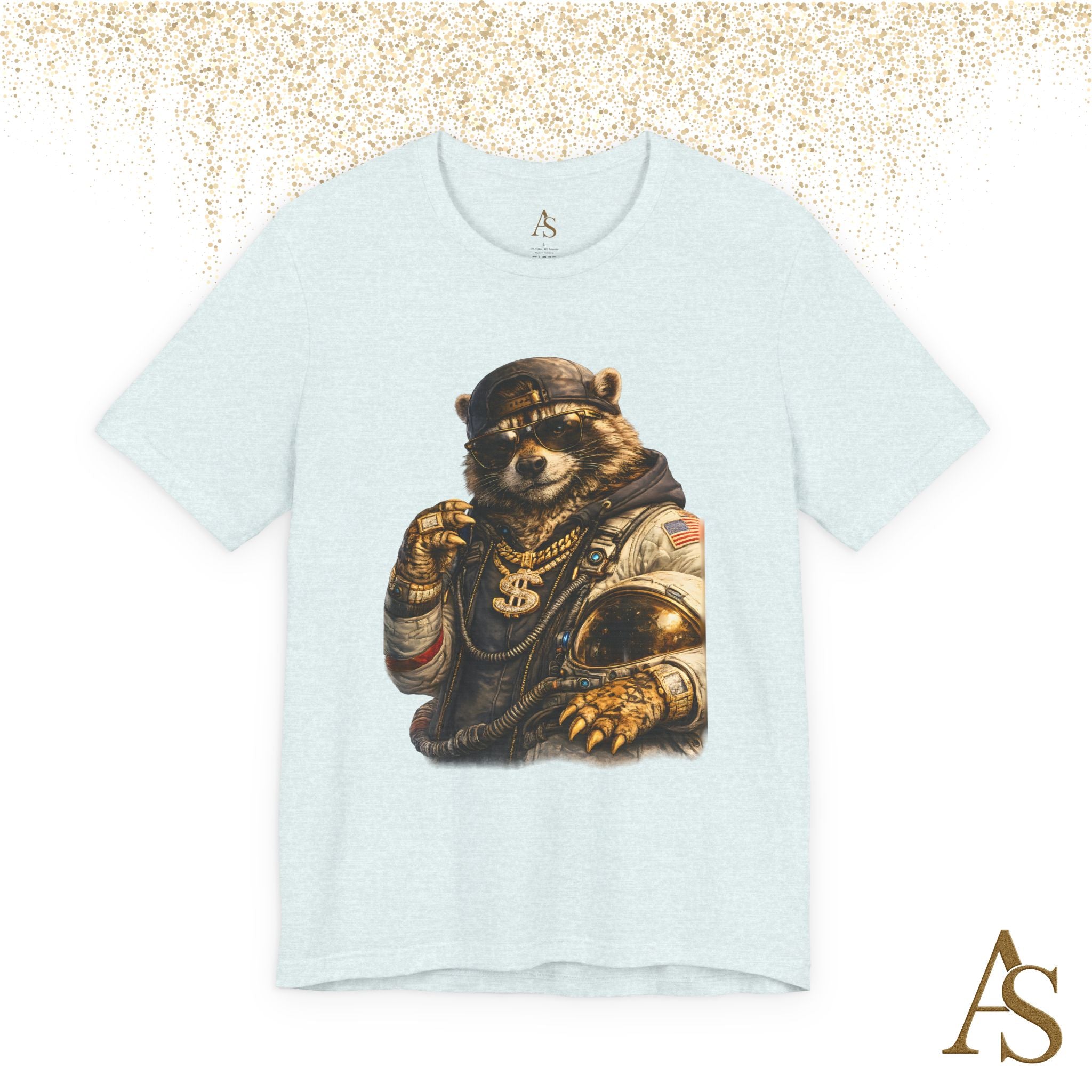 Raccoon Astronaut Graphic T-Shirt – Premium Streetwear Tee