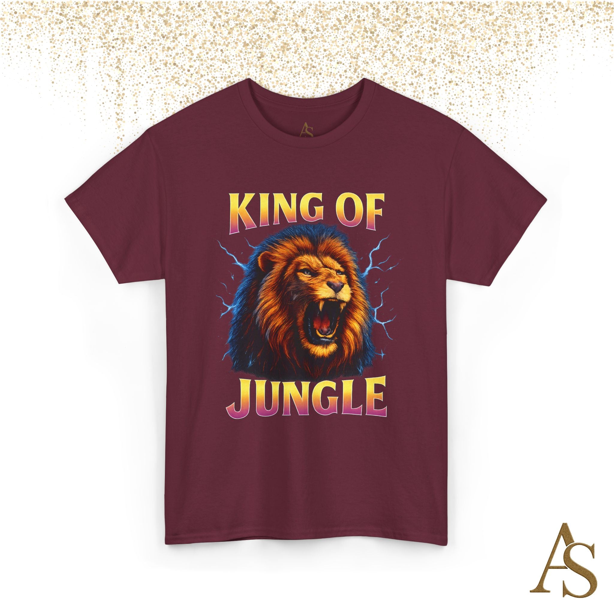Retro 90s Lion T-Shirt King of Jungle Graphic Vintage Streetwear Tee