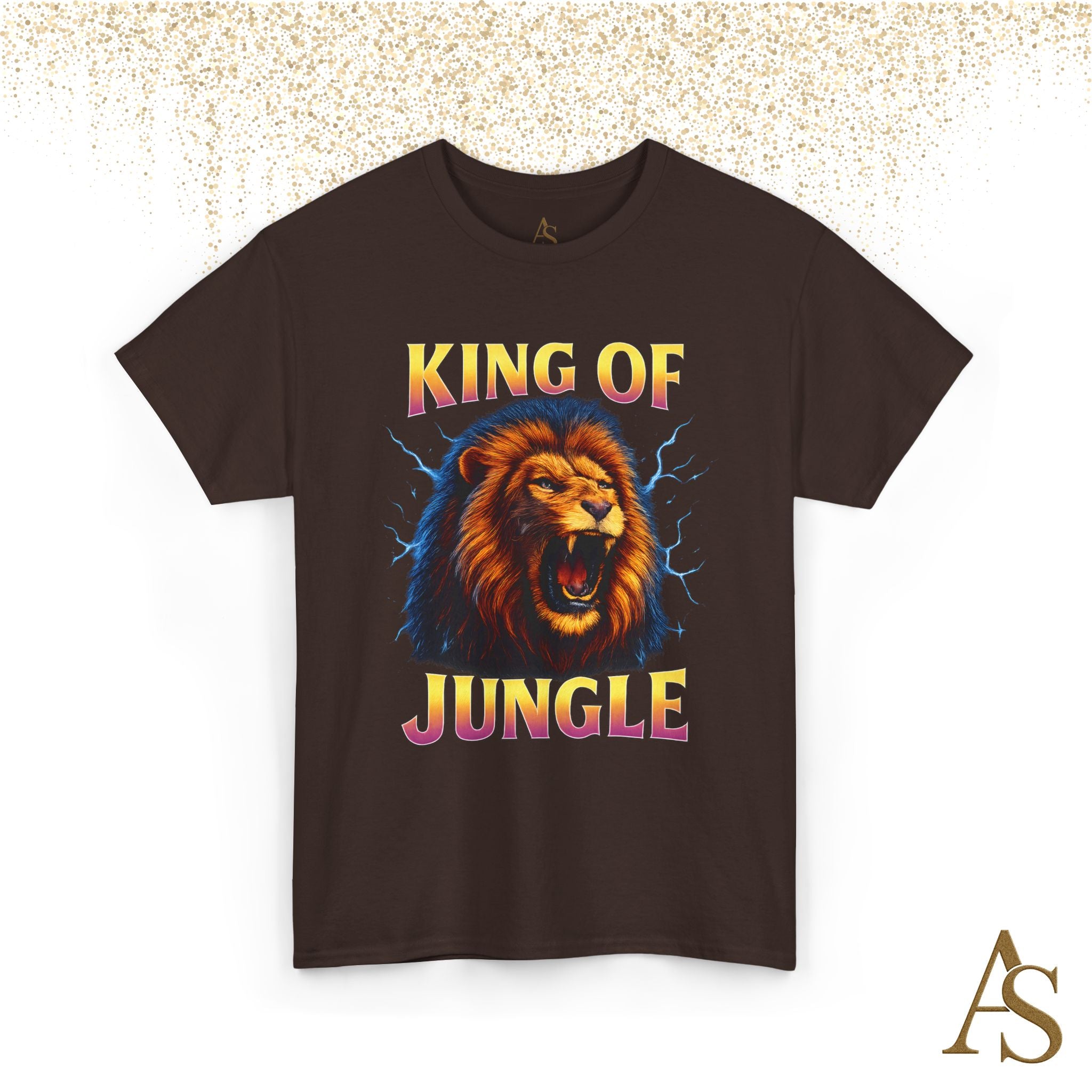 Retro 90s Lion T-Shirt King of Jungle Graphic Vintage Streetwear Tee