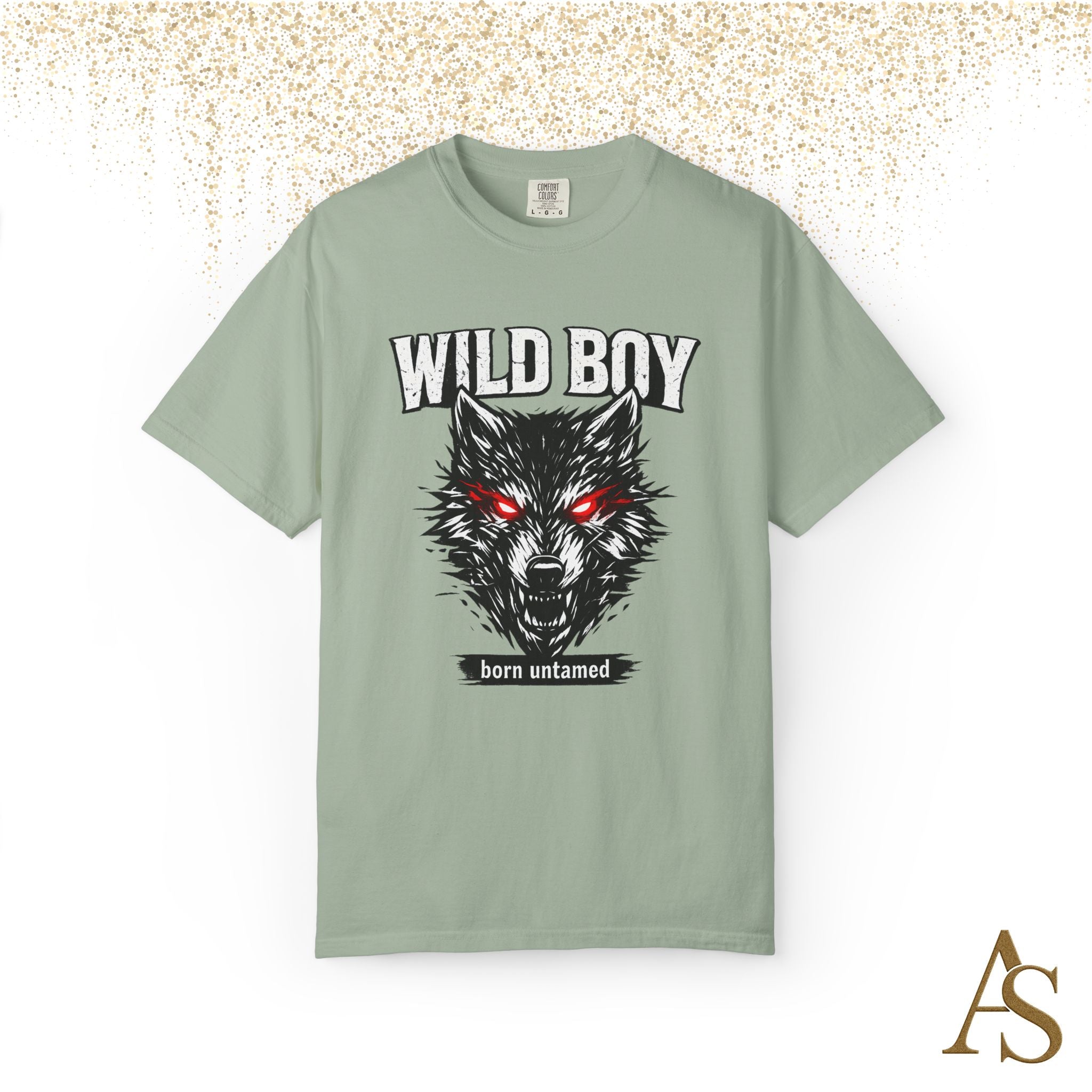 Wild Boy Wolf T-Shirt – Red Eyes Graphic Tee