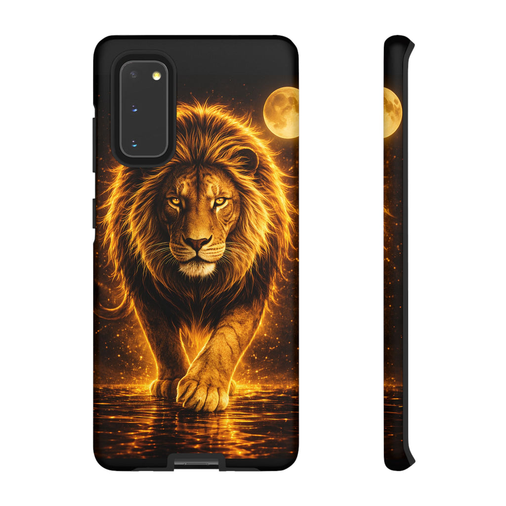 Golden Lion Phone Case Luxury Wild Cat Design