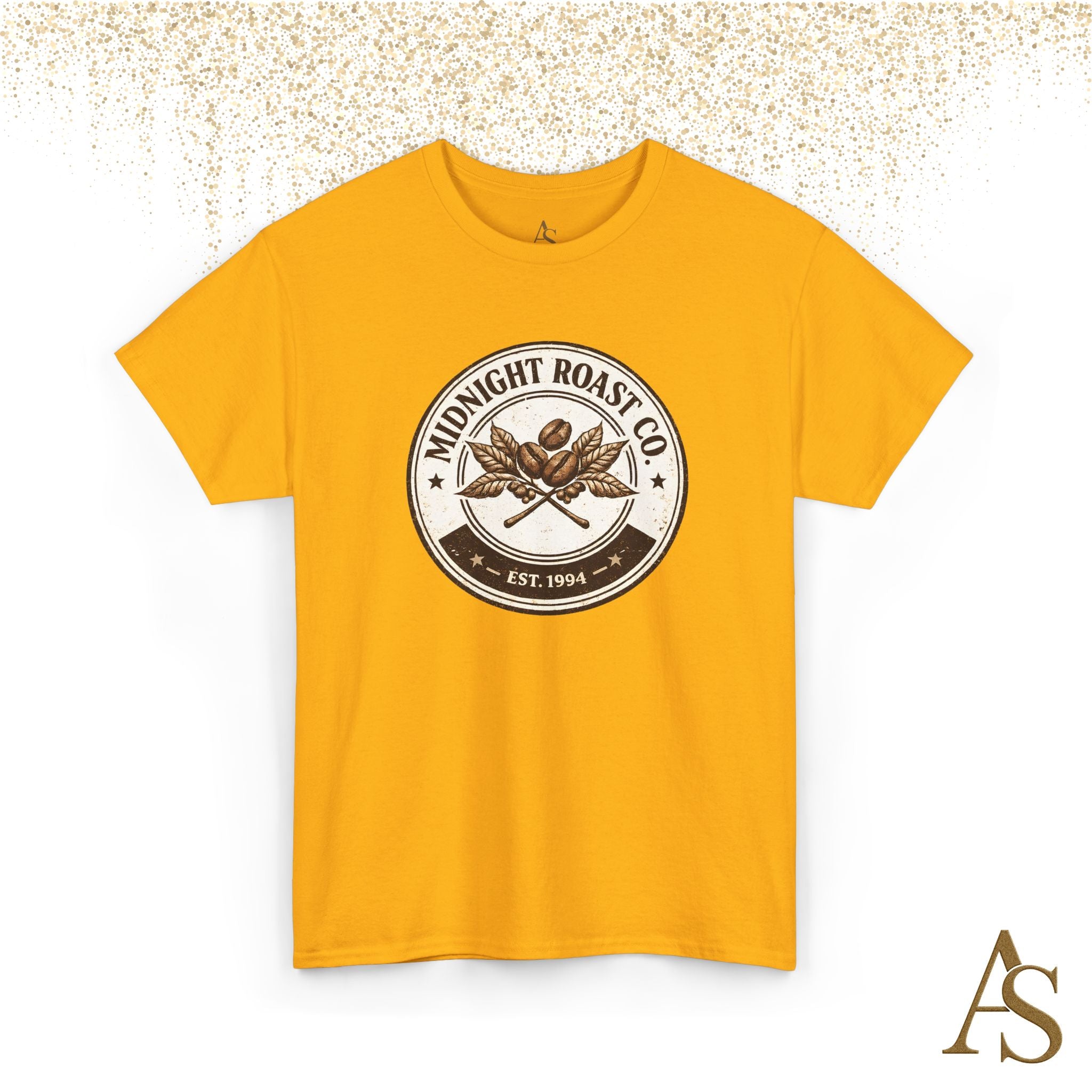 Midnight Roast Coffee T Shirt Vintage Coffee Lover Graphic Tee Retro Cafe Style