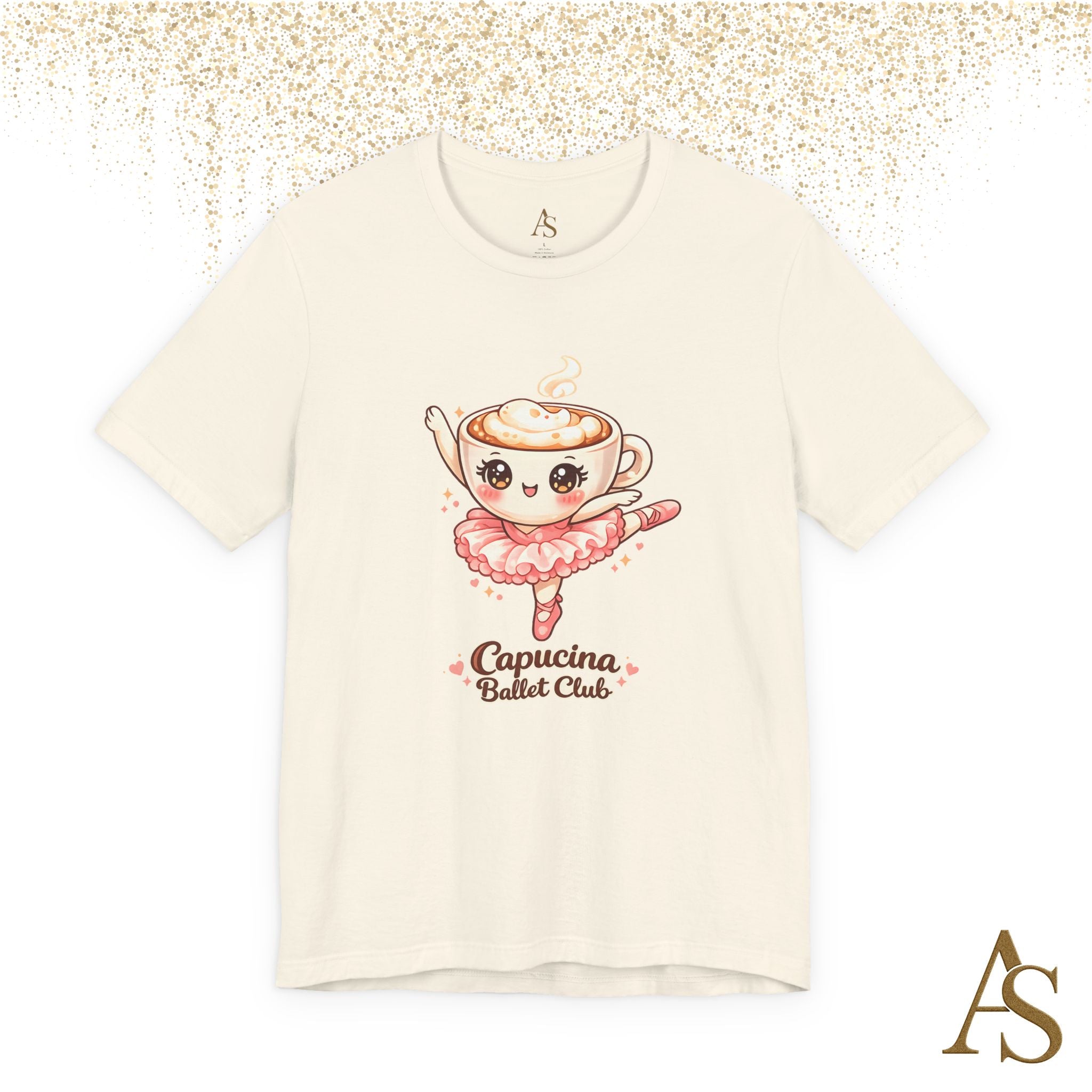 Capucina Ballet Club Kawaii Coffee Ballerina T Shirt Cute Cappuccino Dancer Tee