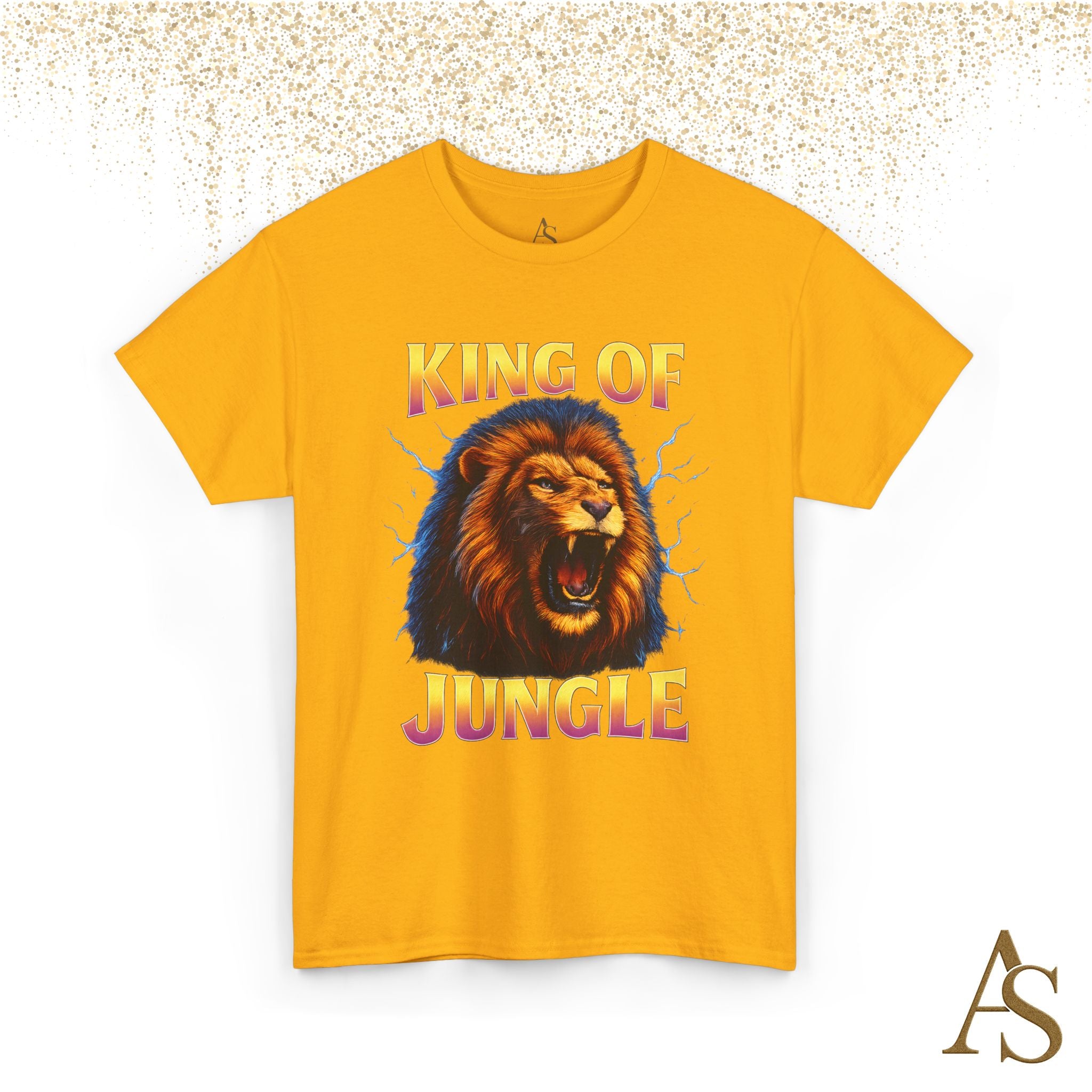 Retro 90s Lion T-Shirt King of Jungle Graphic Vintage Streetwear Tee