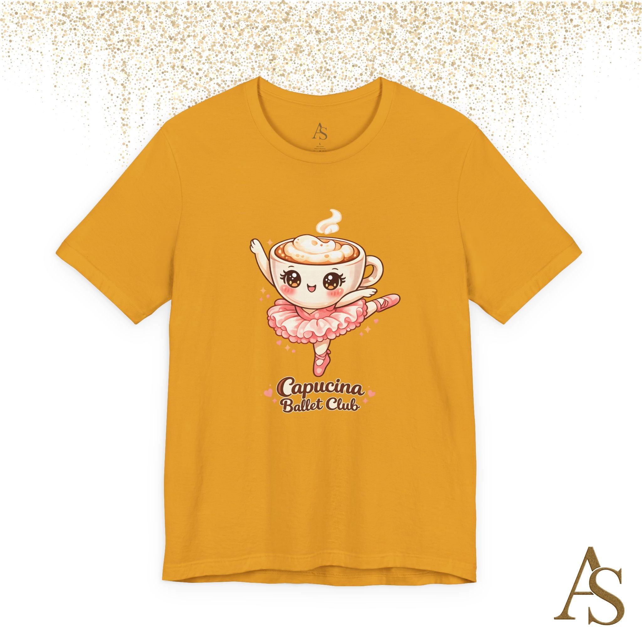 Capucina Ballet Club Kawaii Coffee Ballerina T Shirt Cute Cappuccino Dancer Tee
