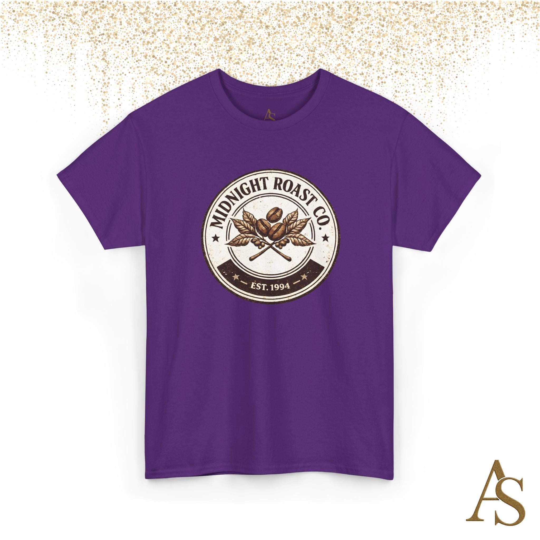 Midnight Roast Coffee T Shirt Vintage Coffee Lover Graphic Tee Retro Cafe Style
