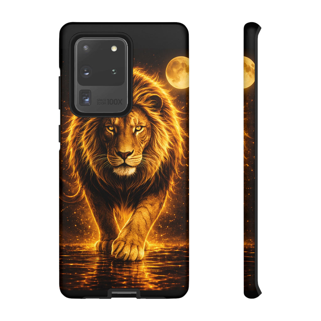 Golden Lion Phone Case Luxury Wild Cat Design