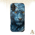 Blue Panther Phone Case Tough Wild Cat Design
