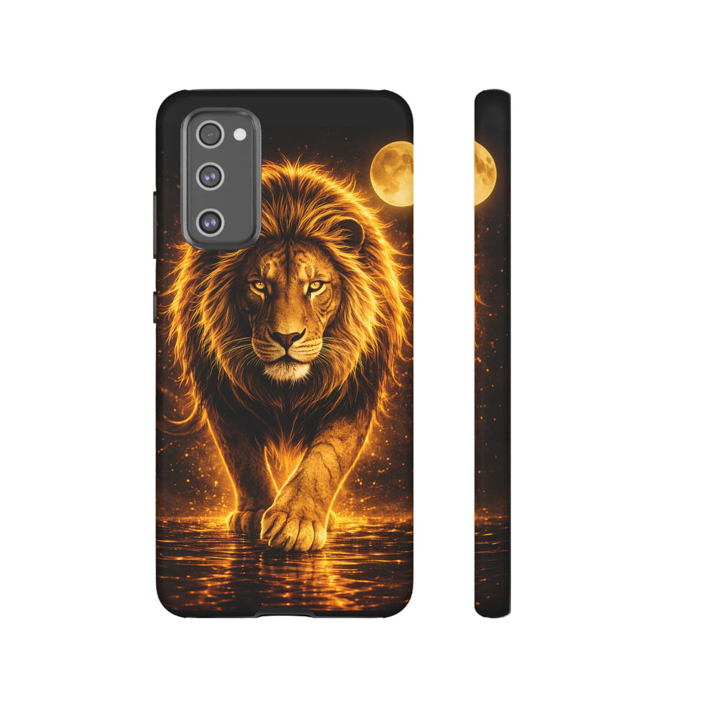 Golden Lion Phone Case Luxury Wild Cat Design