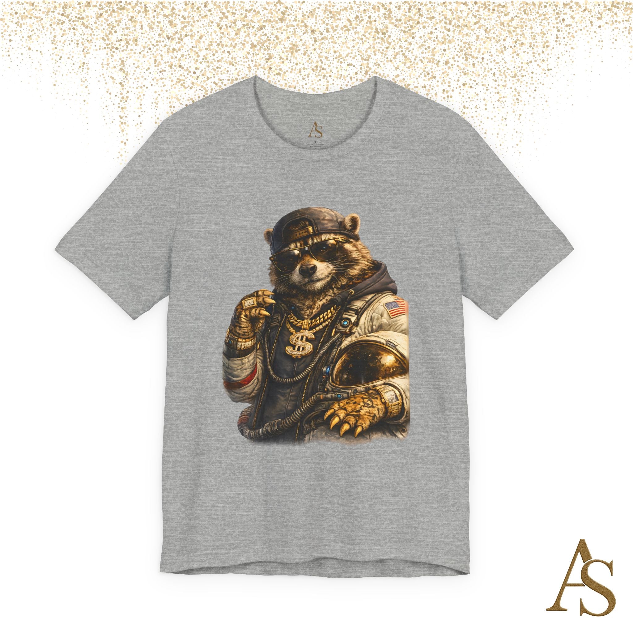 Raccoon Astronaut Graphic T-Shirt – Premium Streetwear Tee