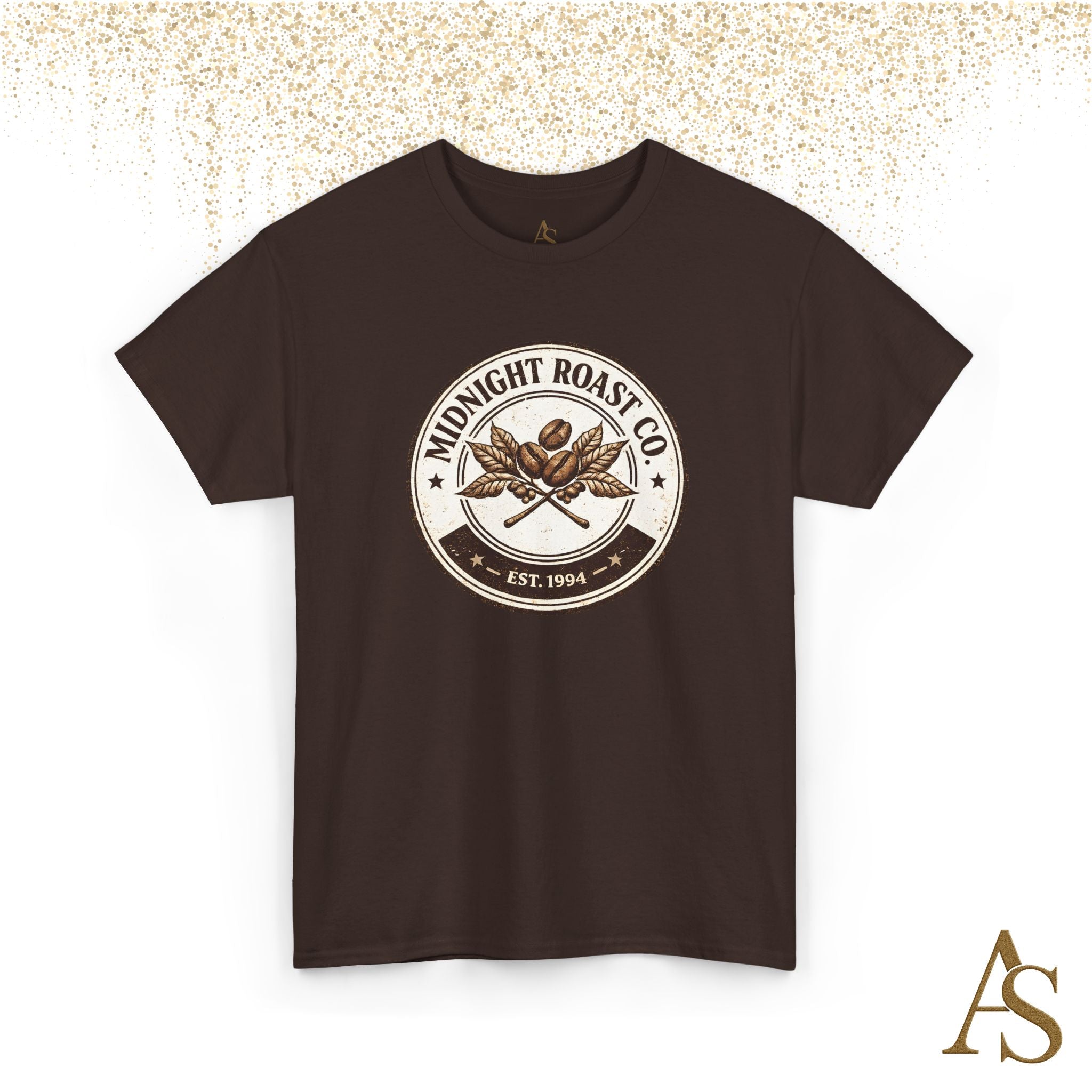 Midnight Roast Coffee T Shirt Vintage Coffee Lover Graphic Tee Retro Cafe Style
