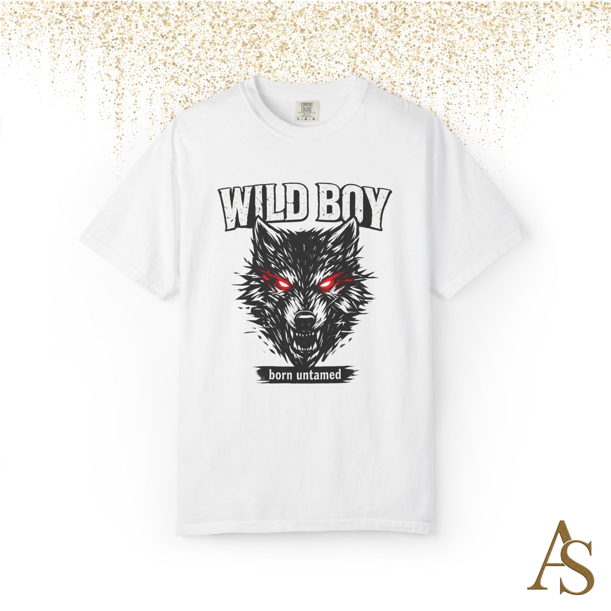 Wild Boy Wolf T-Shirt – Red Eyes Graphic Tee
