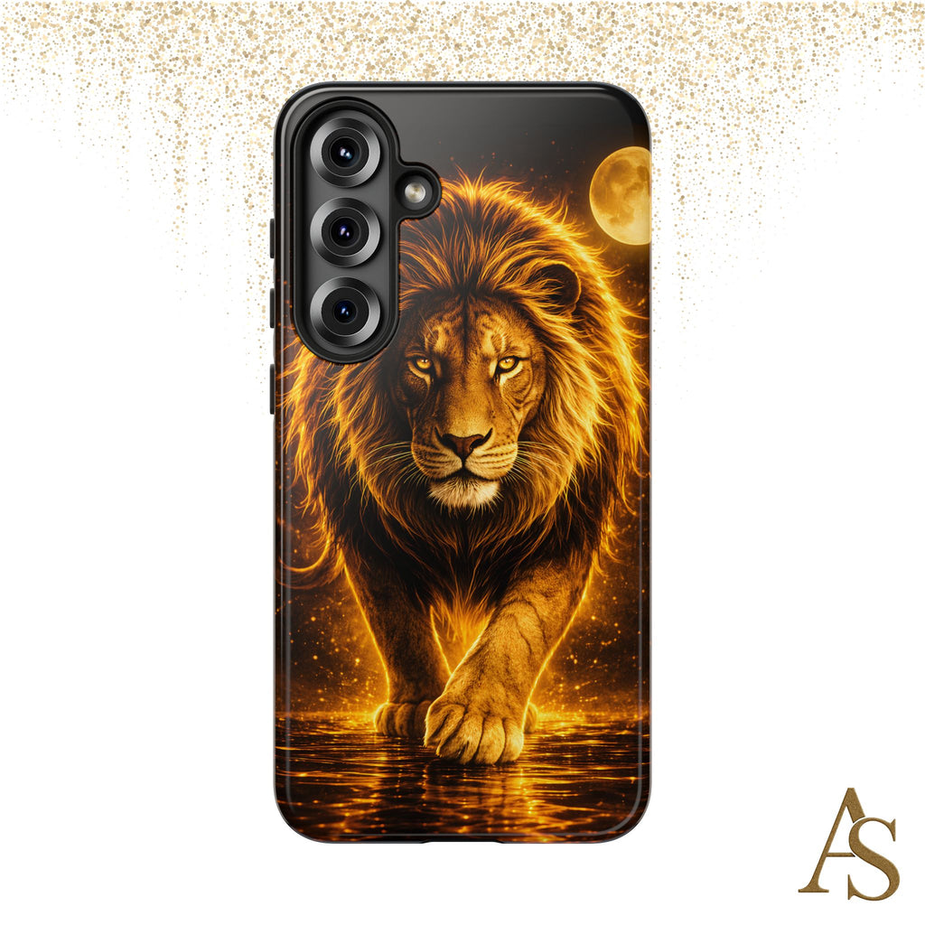 Golden Lion Phone Case Luxury Wild Cat Design