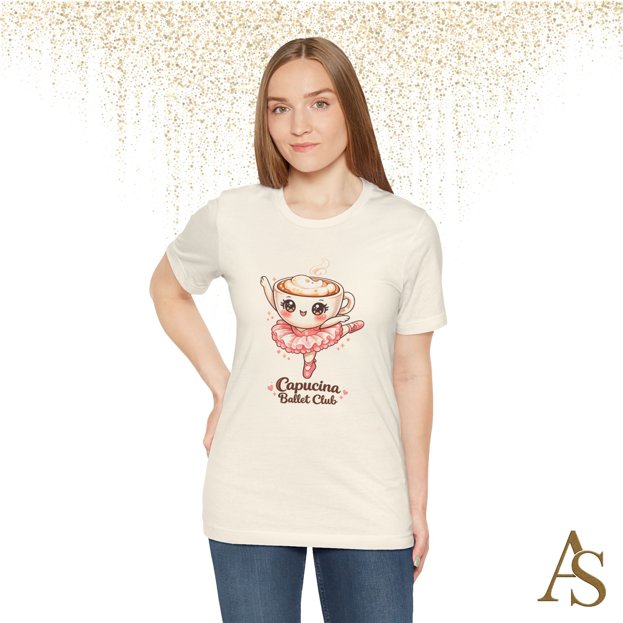 Capucina Ballet Club Kawaii Coffee Ballerina T Shirt Cute Cappuccino Dancer Tee