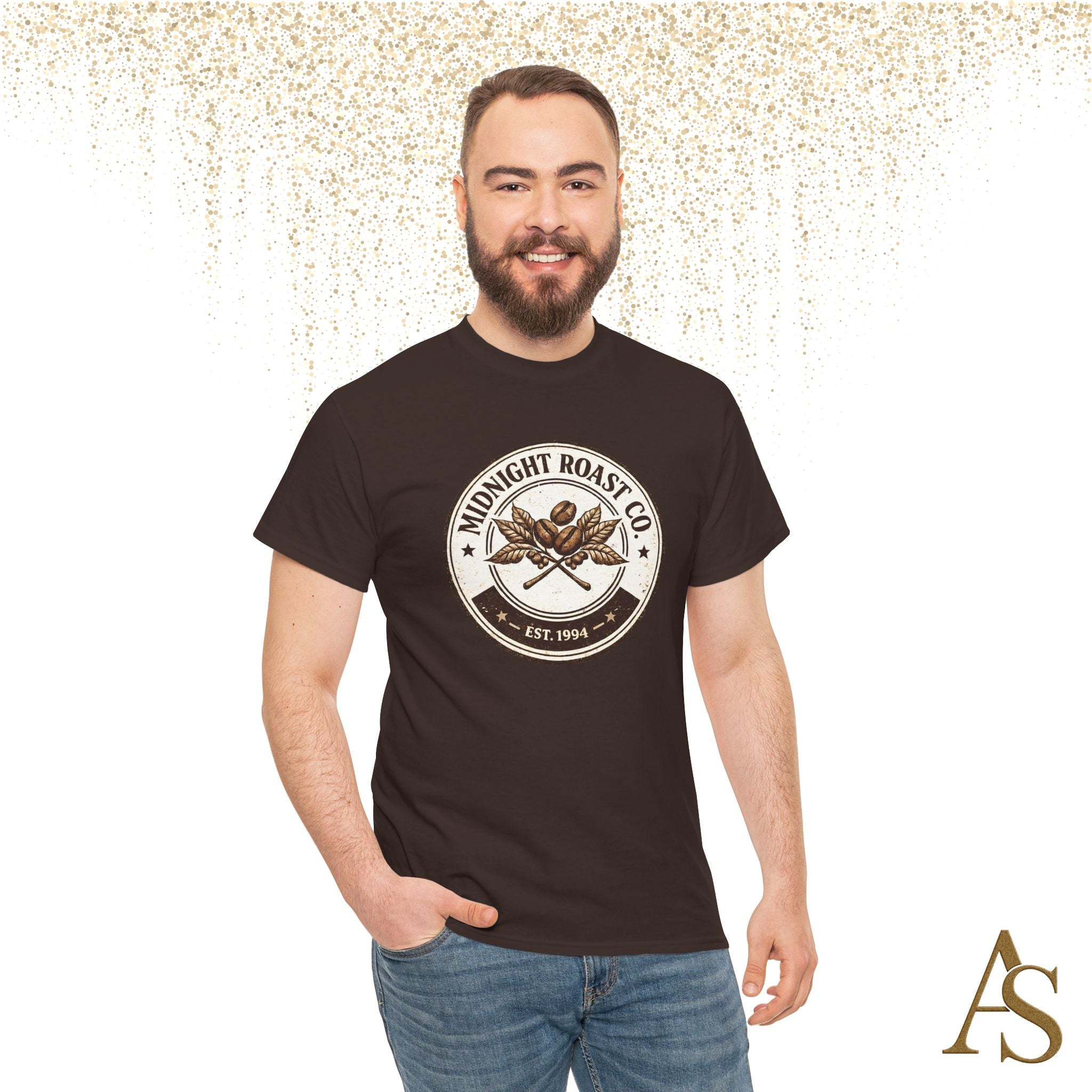 Midnight Roast Coffee T Shirt Vintage Coffee Lover Graphic Tee Retro Cafe Style