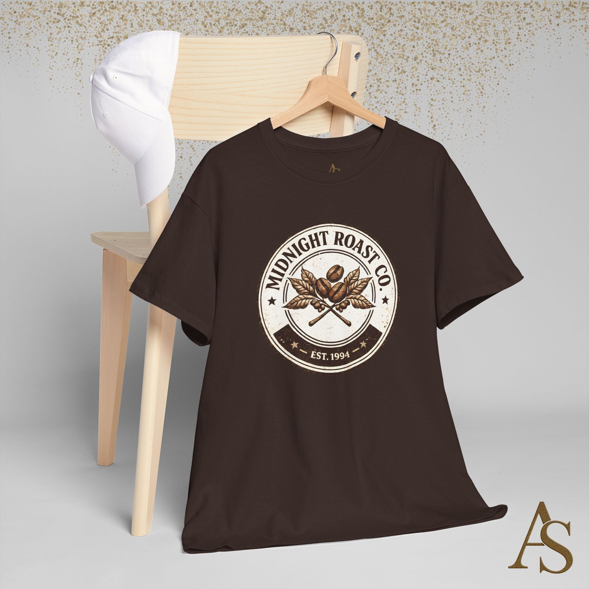 Midnight Roast Coffee T Shirt Vintage Coffee Lover Graphic Tee Retro Cafe Style