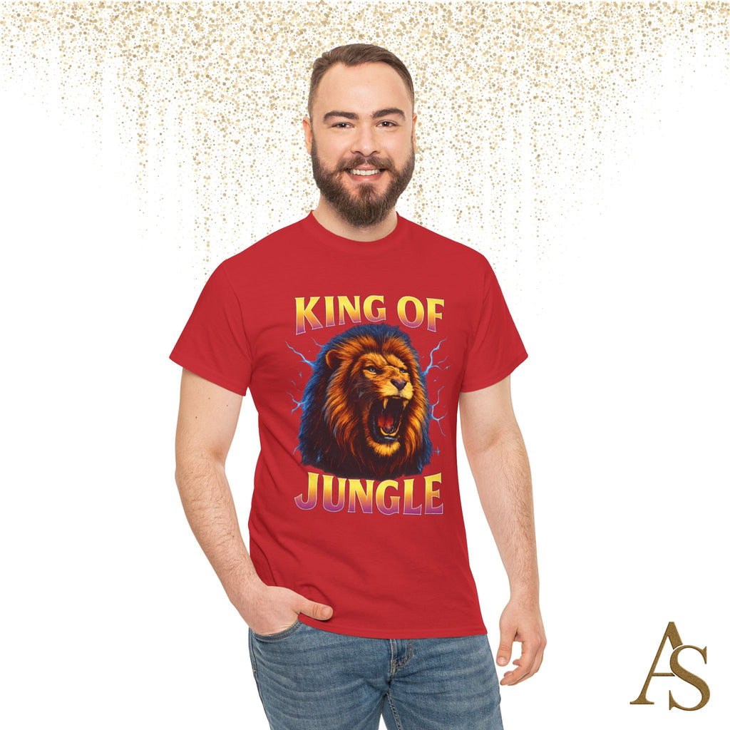 Retro 90s Lion T-Shirt King of Jungle Graphic Vintage Streetwear Tee