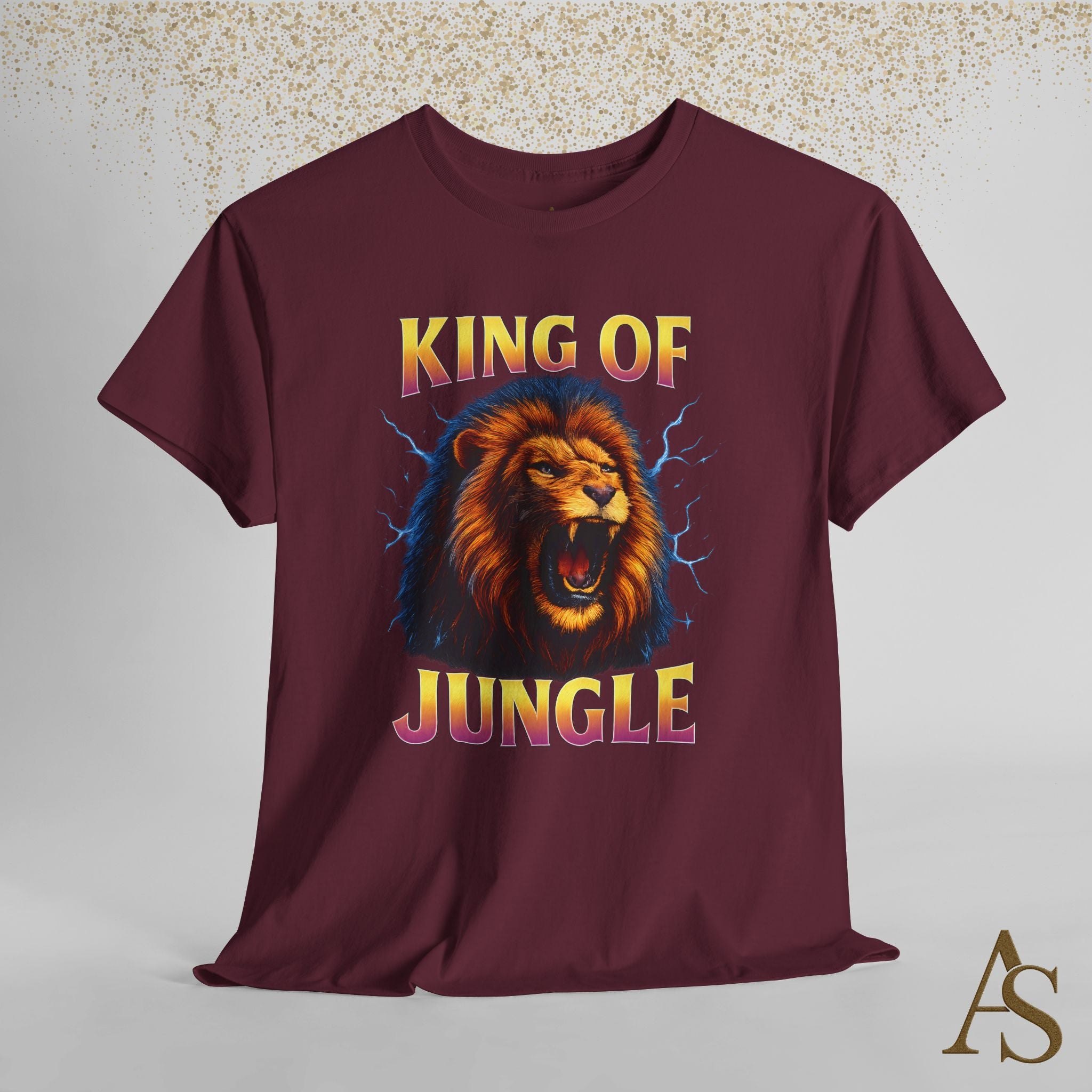 Retro 90s Lion T-Shirt King of Jungle Graphic Vintage Streetwear Tee