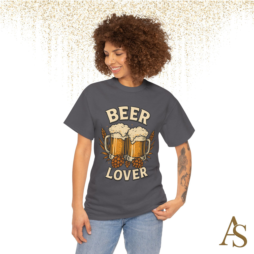 Beer Lover T Shirt Funny Beer Graphic Tee Unisex Heavy Cotton Shirt Gift for Beer Lovers Casual Brewery Style