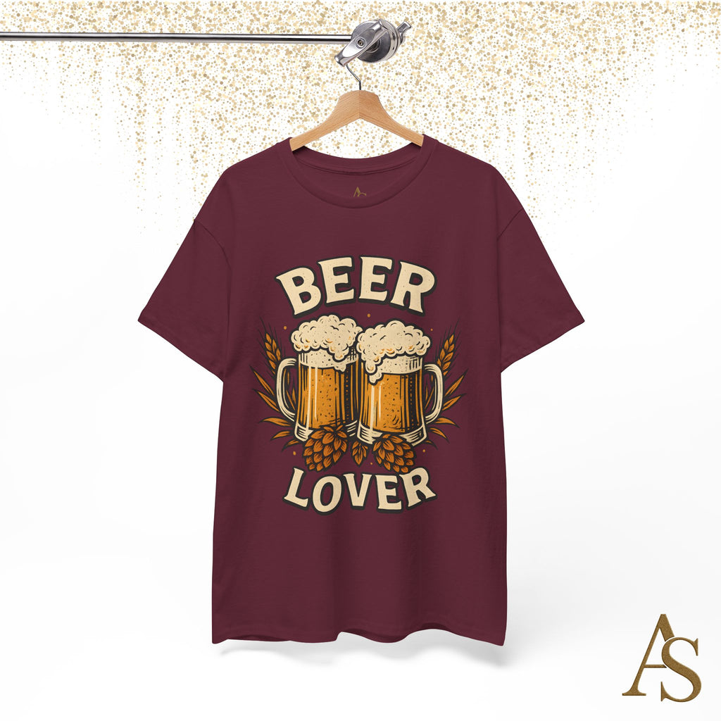 Beer Lover T Shirt Funny Beer Graphic Tee Unisex Heavy Cotton Shirt Gift for Beer Lovers Casual Brewery Style